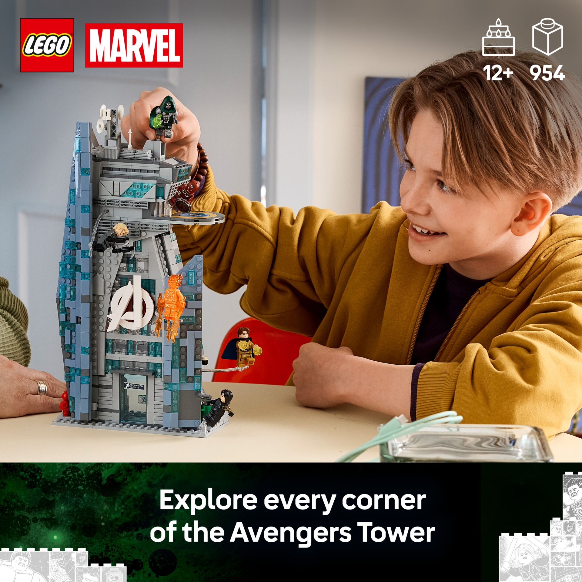 lego, marvel, turm, gebäude, bausteine