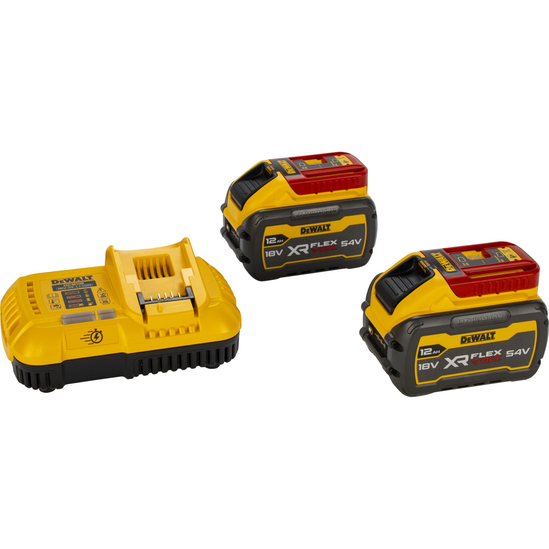 Akku-Ladegerät, Lithium-Ionen-Akku, 12-Ah-Akku, 54-Volt-Akku, Gelb-schwarz
