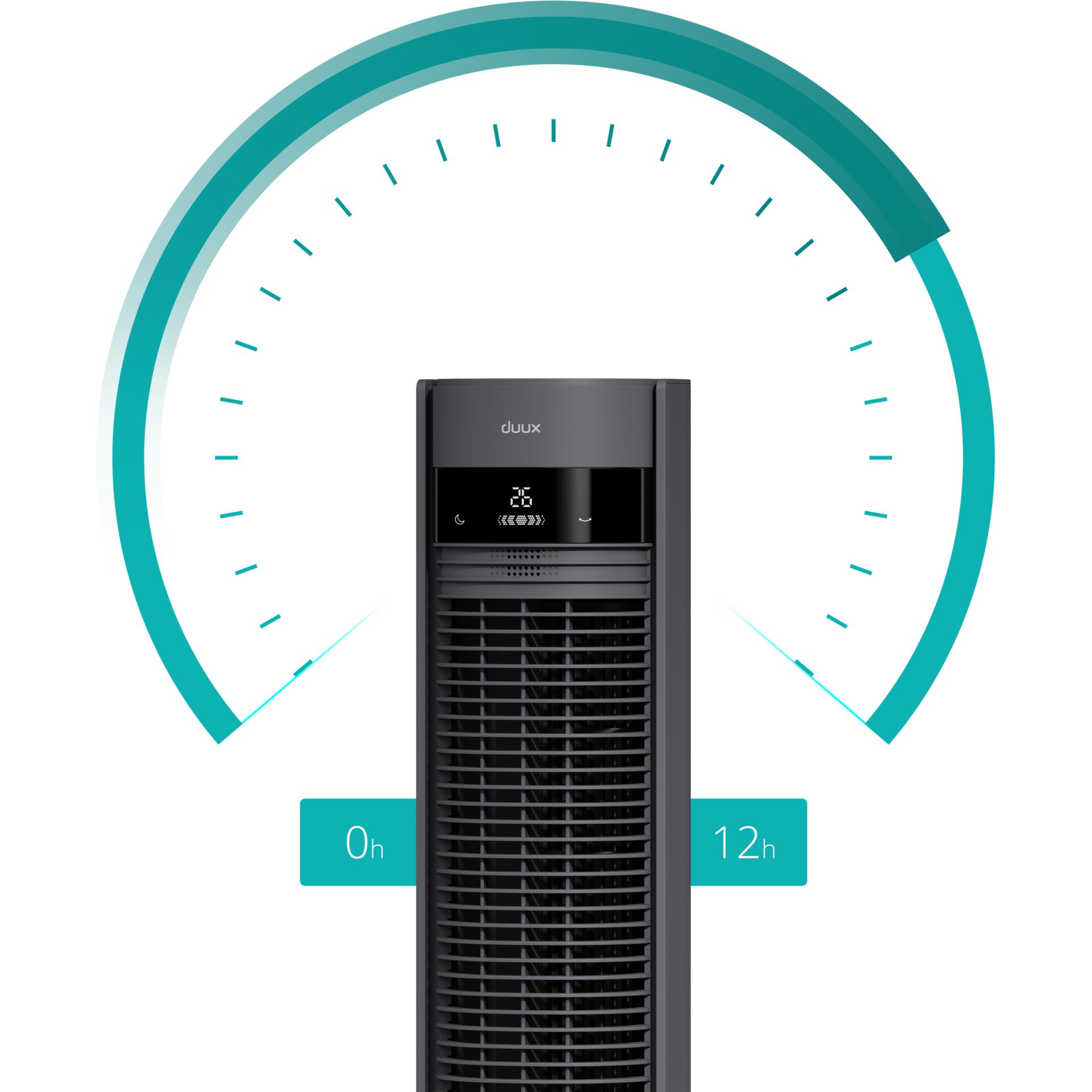 ventilator, turmventilator, luftkühler, schwarz, digitalanzeige