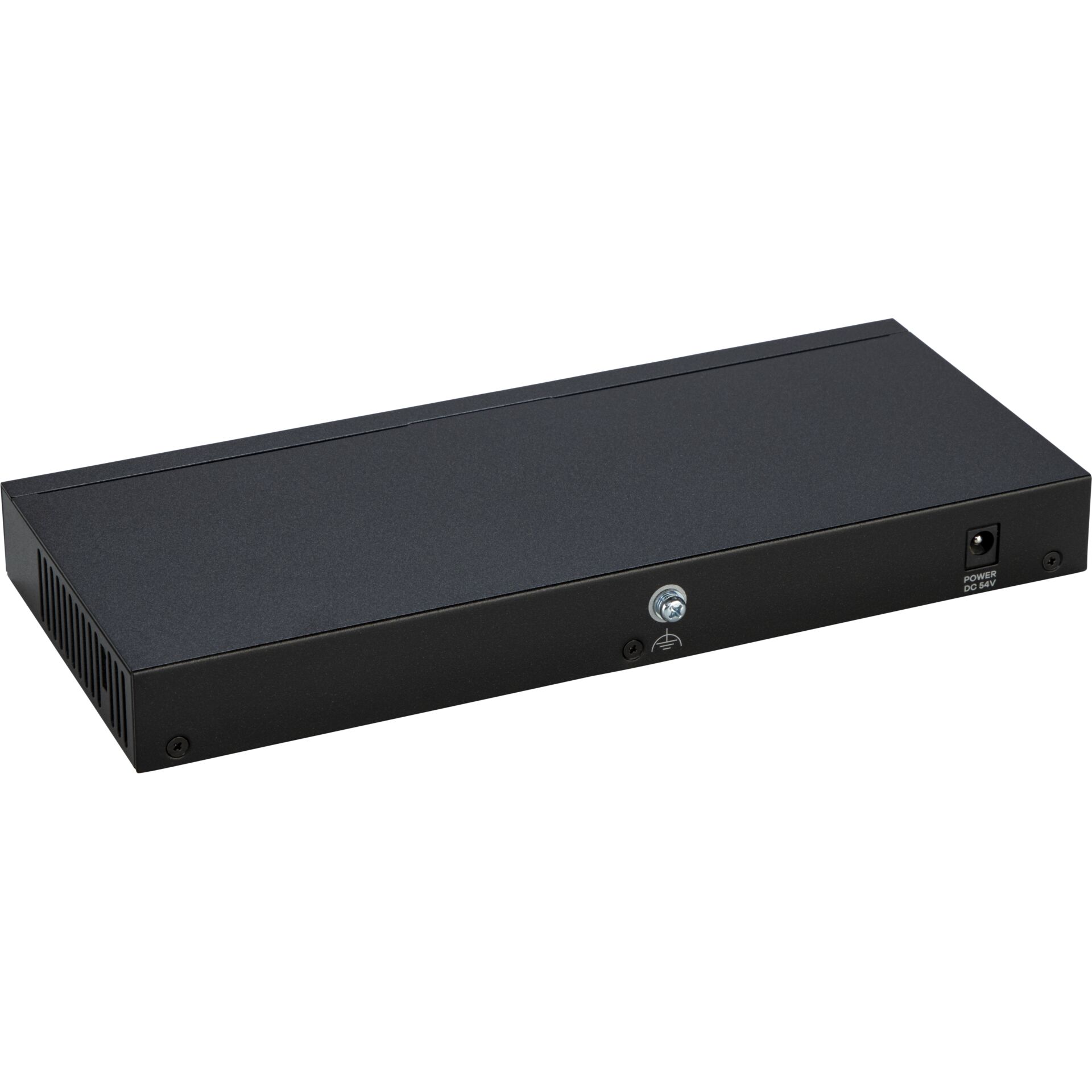 Netzwerk-Switch, Rackmount, 1U, DC-54V, Schwarz