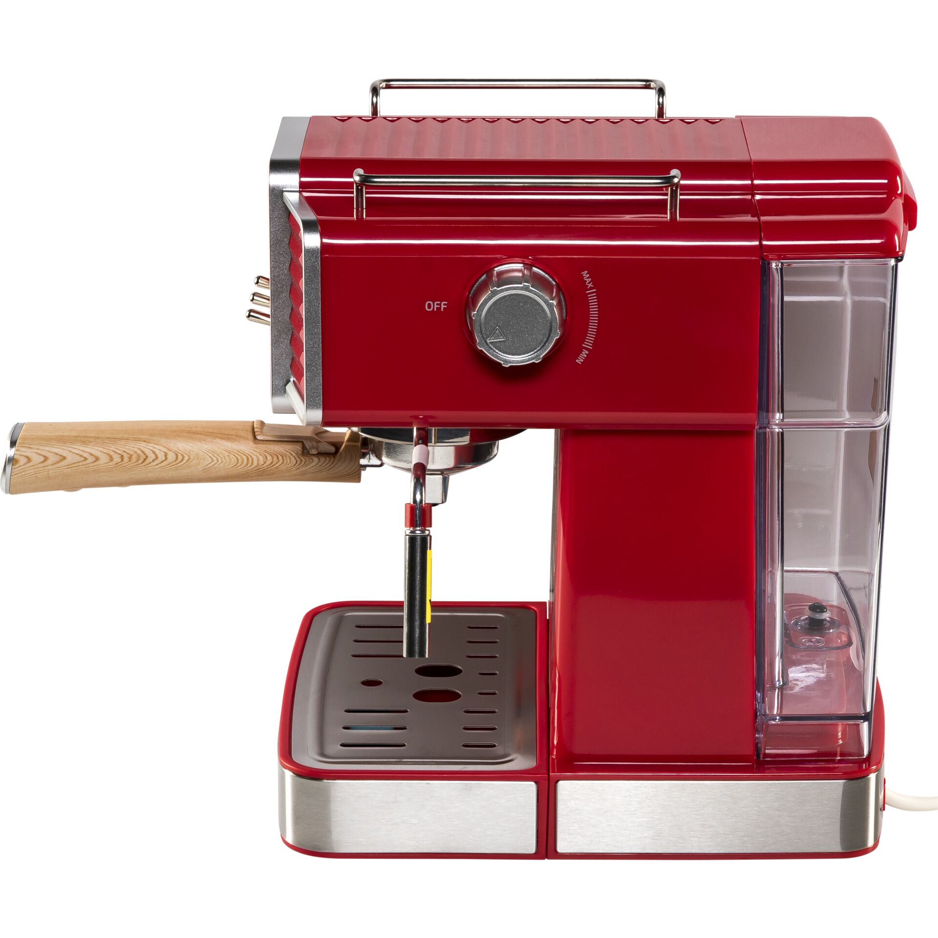 Espresso machine, Rot, Kupfer, Profi-Modell, Edelstahl