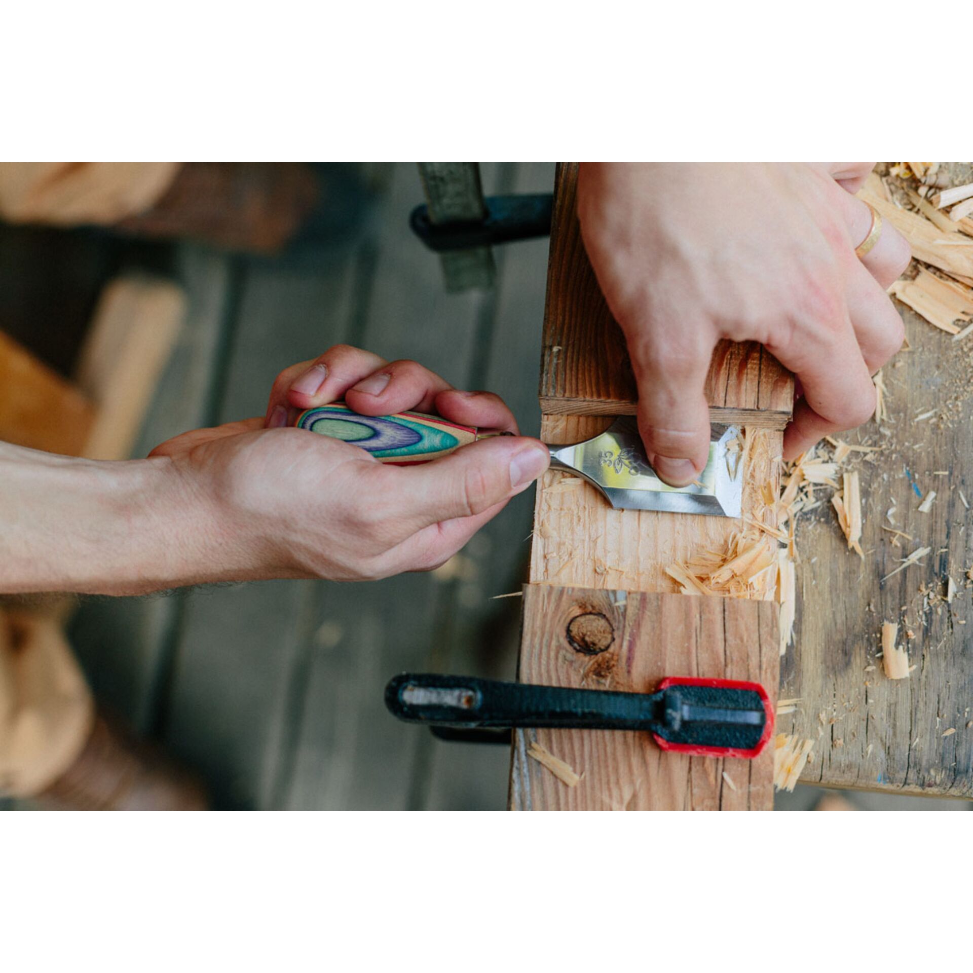 Drinnen, Innenarchitektur, Person, Holzbearbeitung