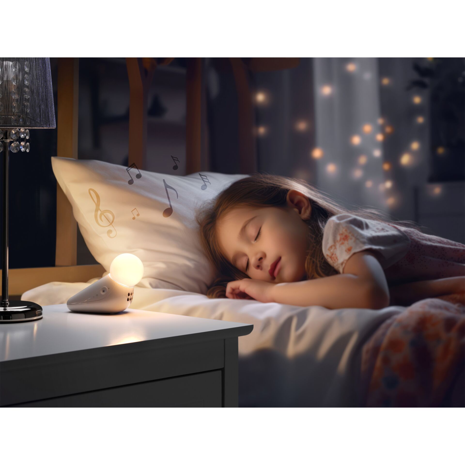 Lampe, Person, Schlafend, Decke