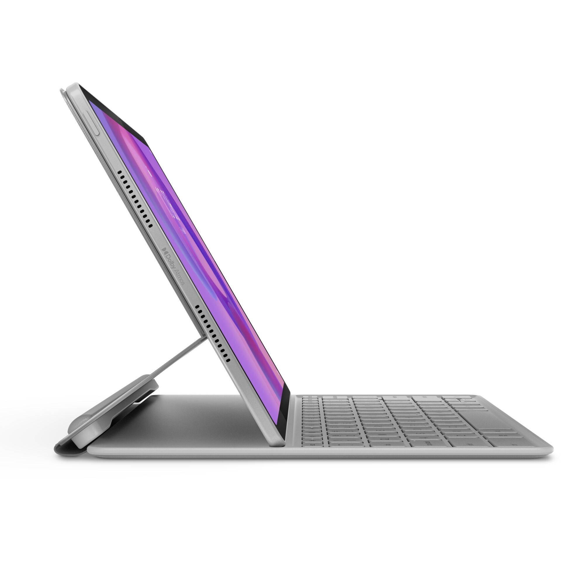 tablet, tabletständer, Tastaturhülle, aufladbares Tastatur-Set, Silber
