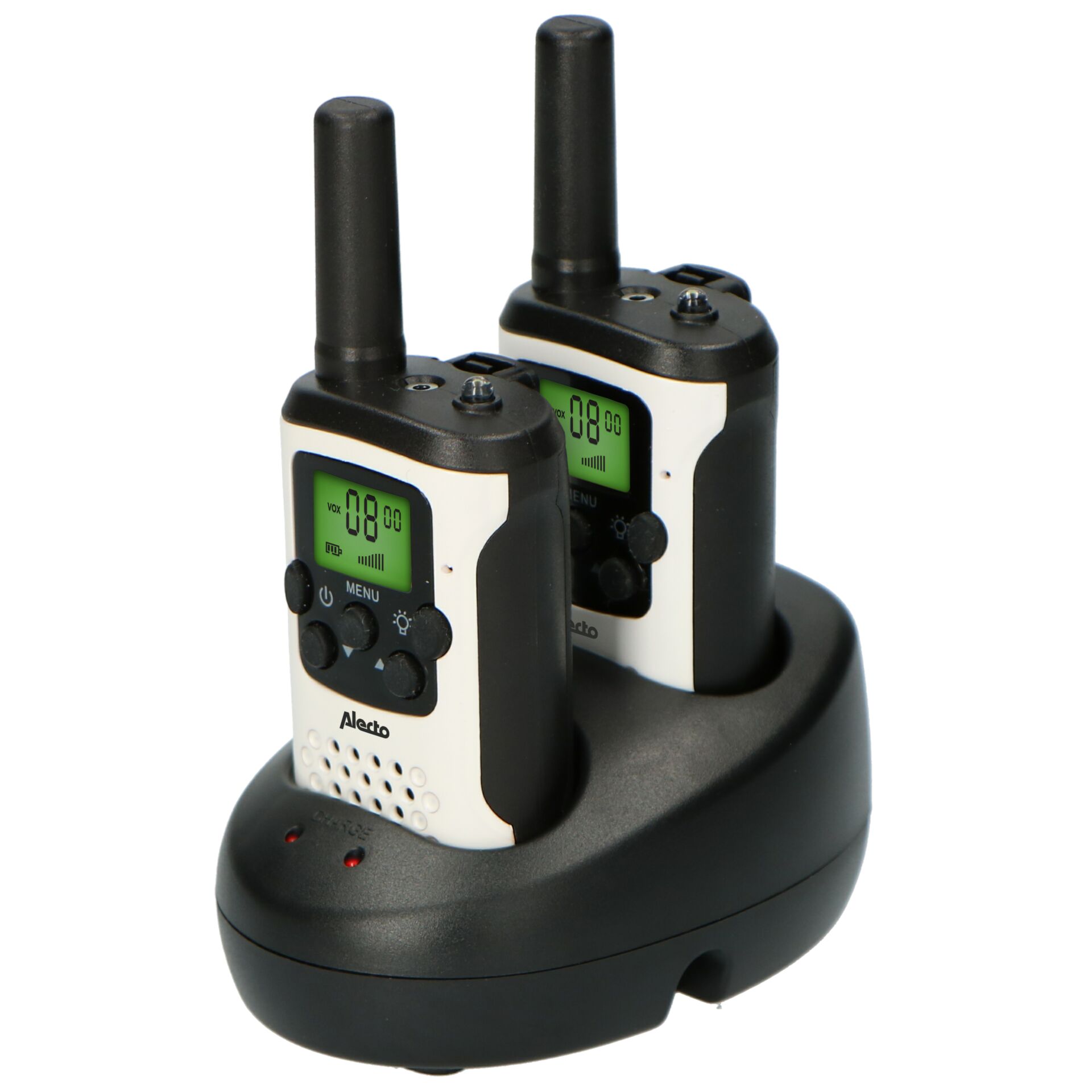 Funkgerät, Walkie-Talkie, Doppelpack, Tragetasche, Anzeige grün
