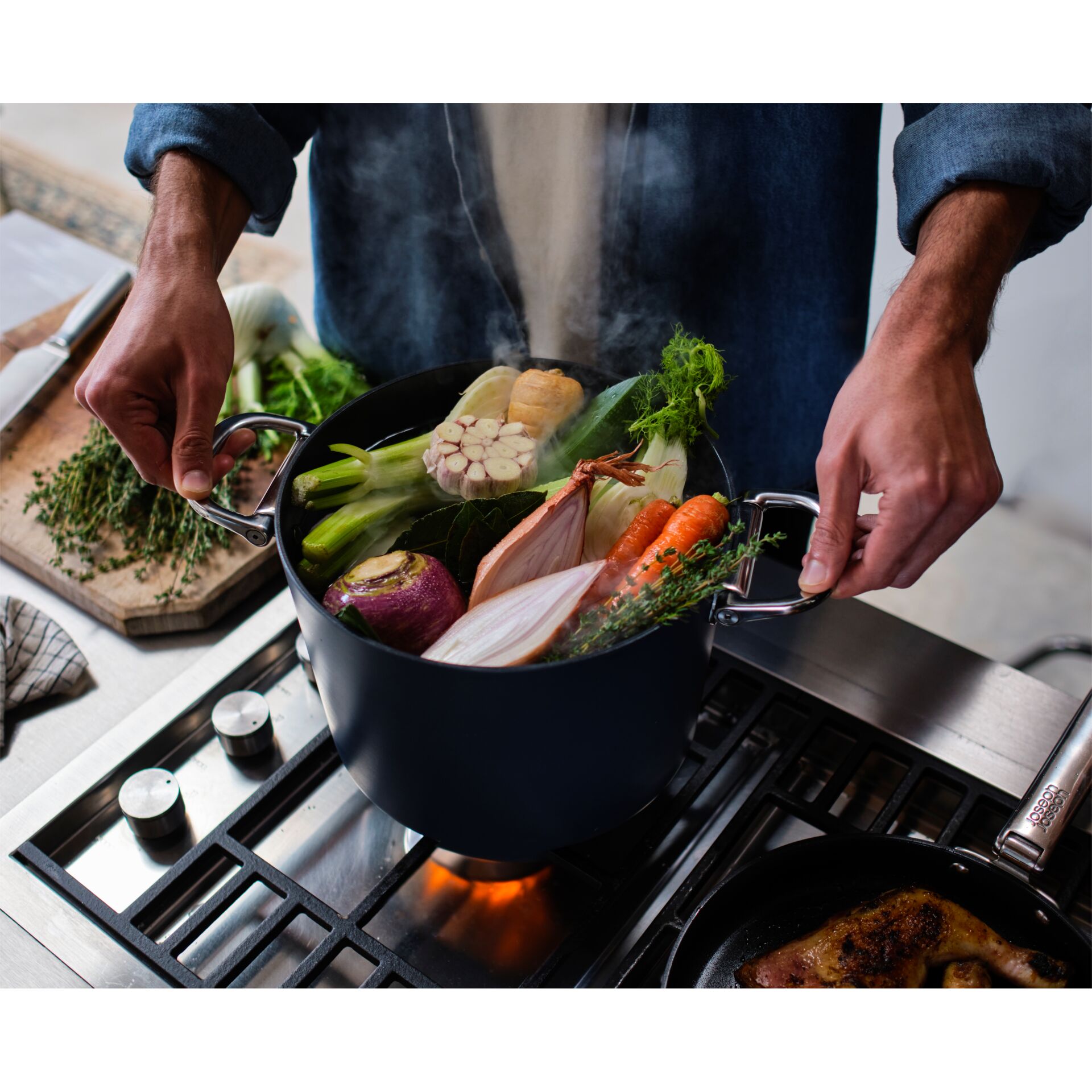 Kochtopf, Kochgeschirr, Person