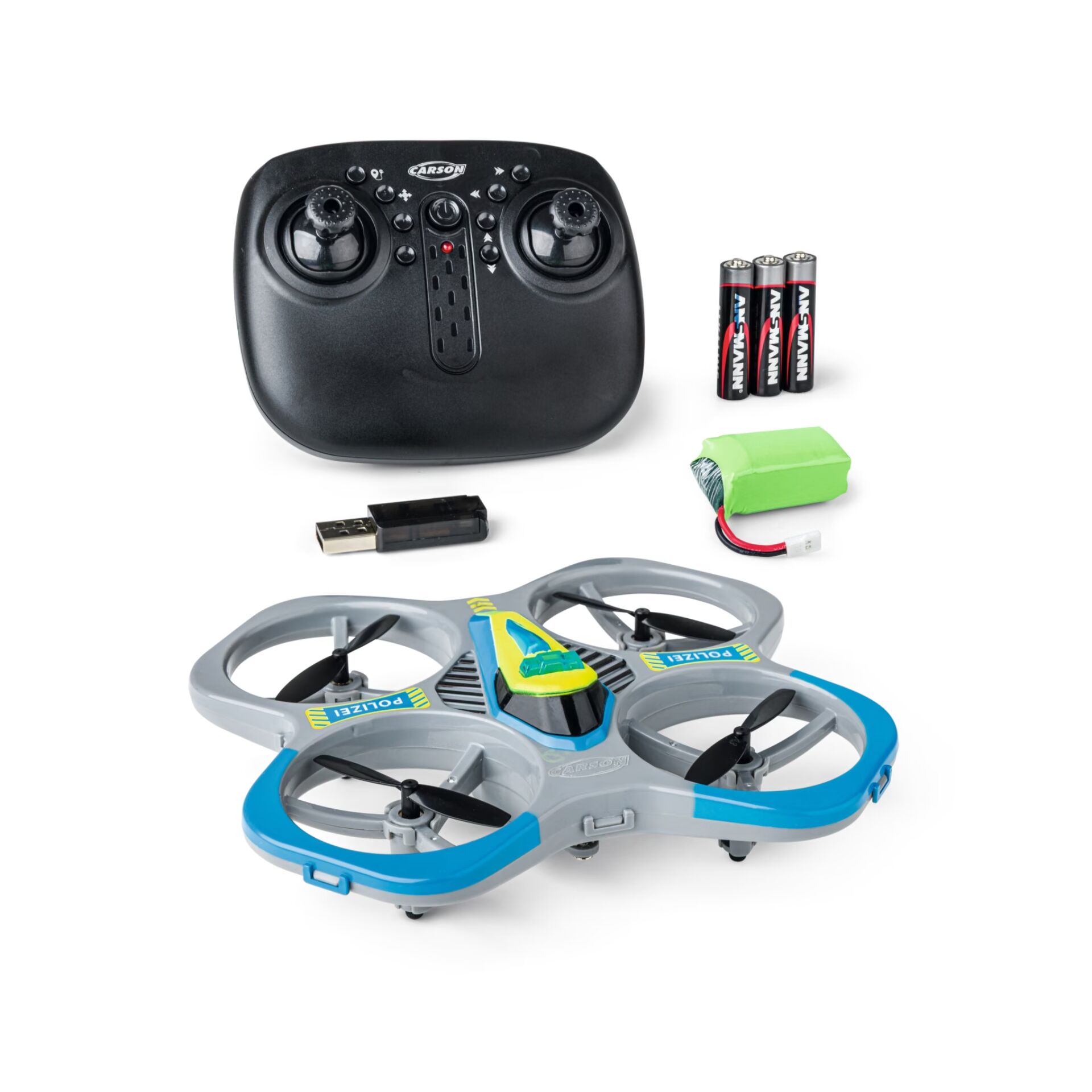 Quadcopter, Drohne, RC-Drone, Batterien, Fernsteuerung