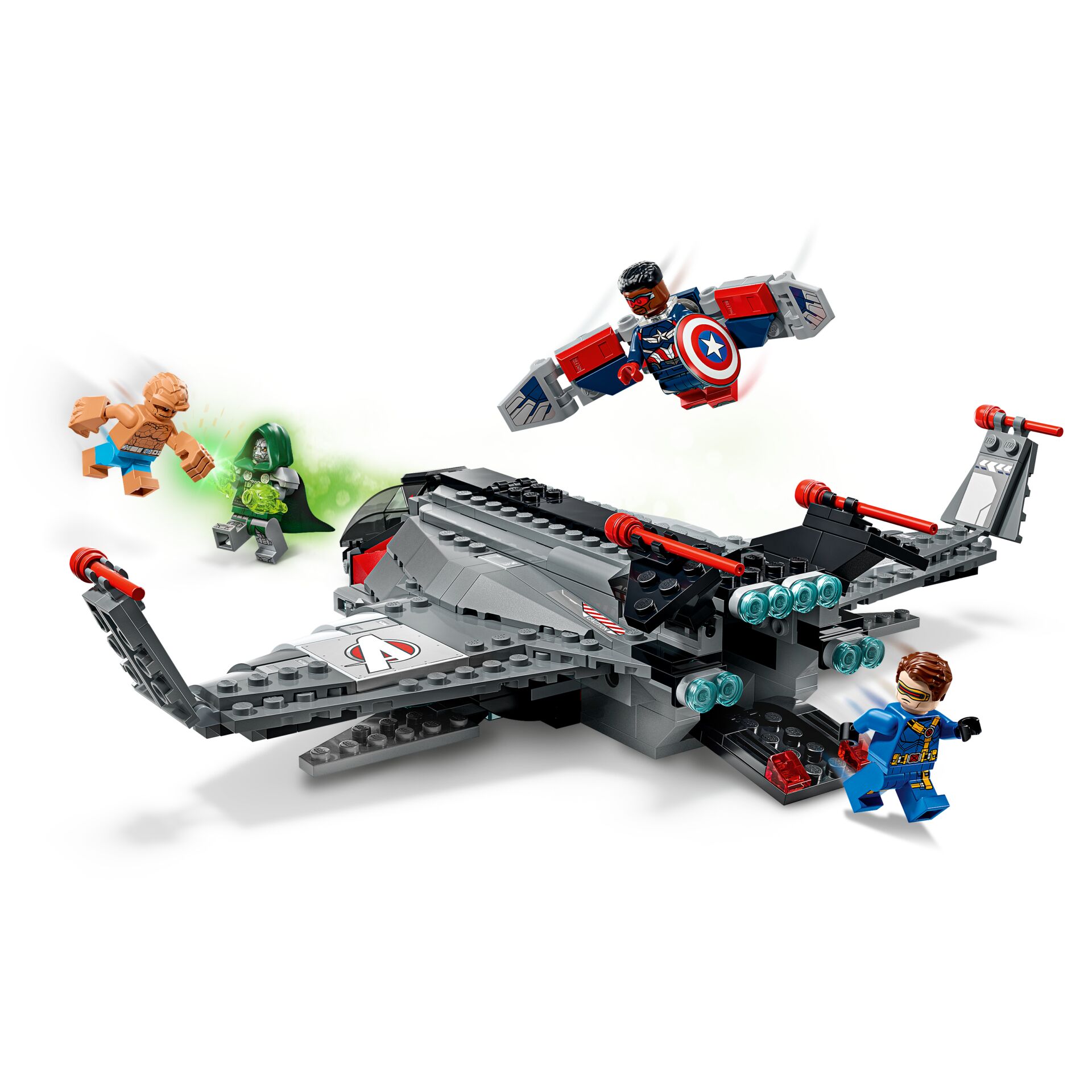 LEGO, Spaceship, Captain America, Heldenfiguren, Luftkampf