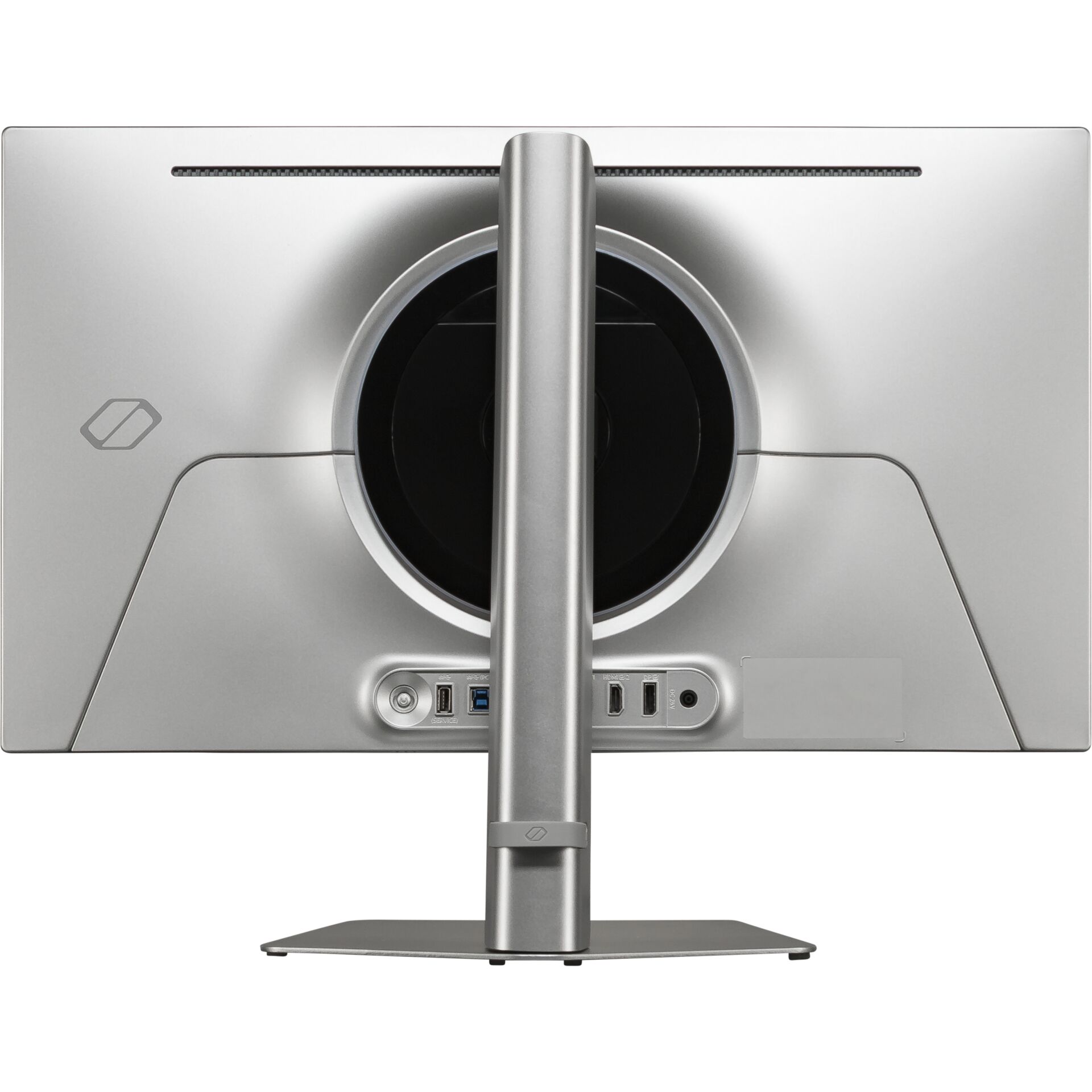 Elektronik, Hardware, Computerausrüstung, Überwachen, Bildschirm, monitor, all-in-one, silber, stativ, anschlüsse