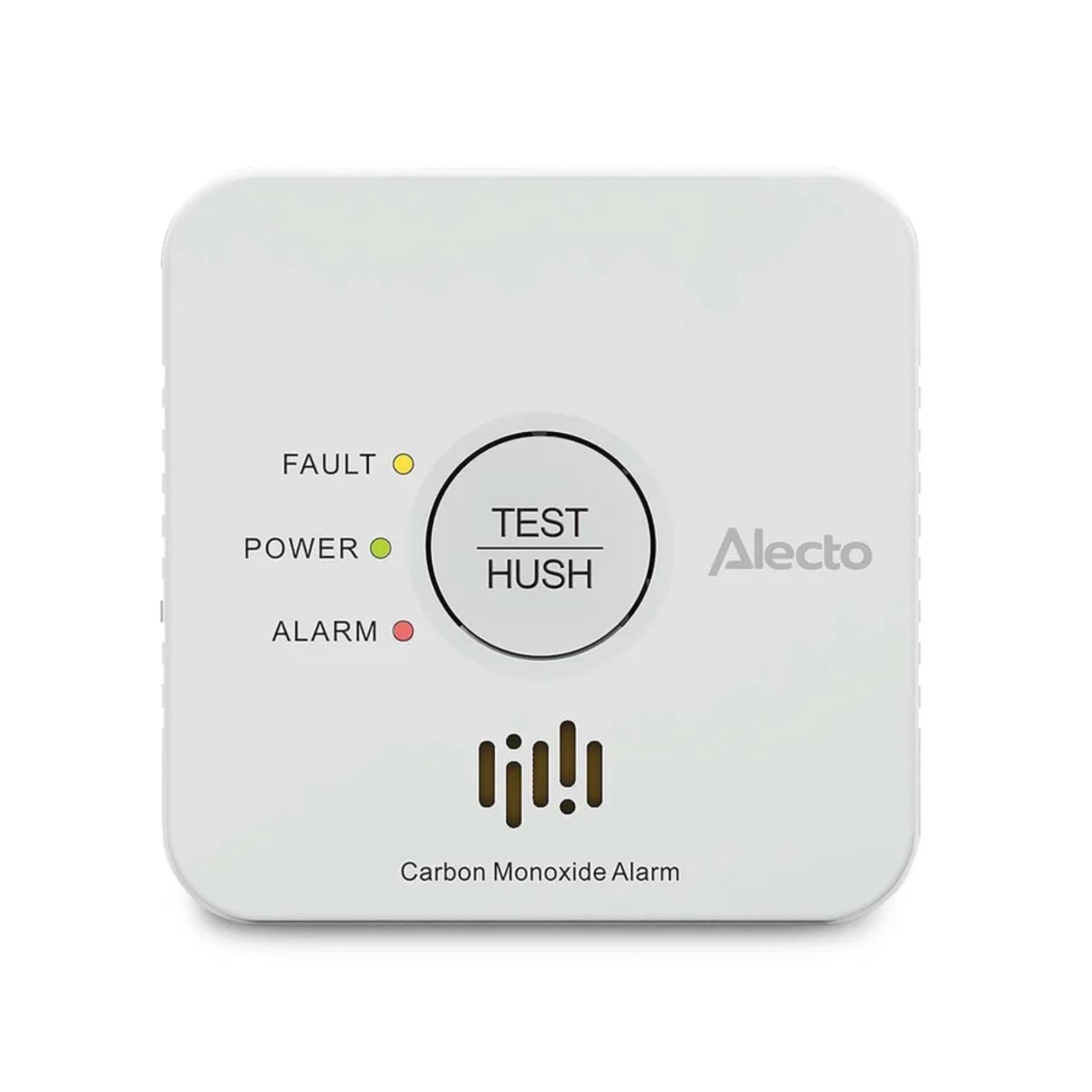 Carbon Monoxide Alarm, CO Alarm, Wandmontiert, Innenraum Warnmelder, Alecto Markenzeichen vorhanden