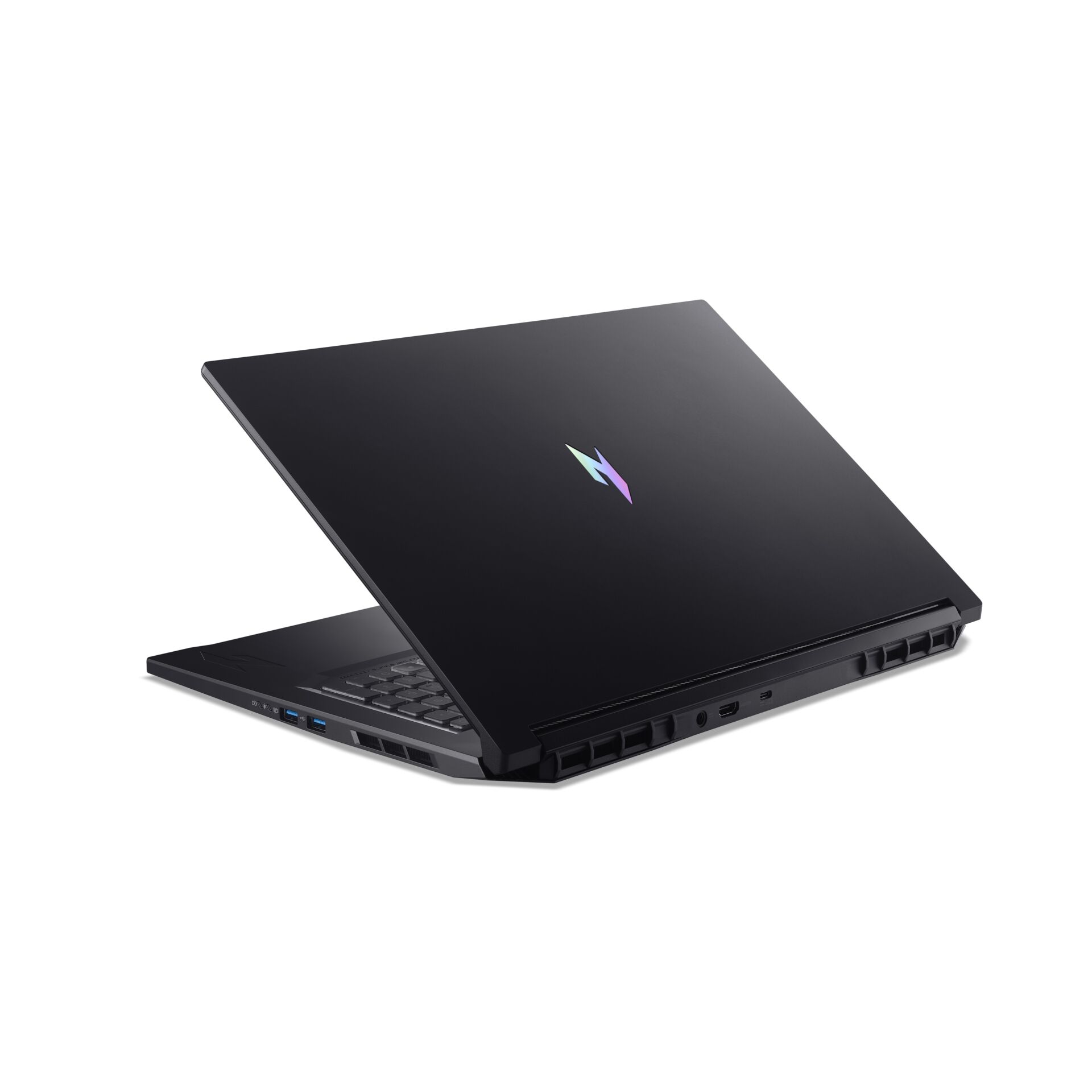 Gaming-Laptop, Schwarz, RGB-Logo, Laptop-Tastatur, Lüftungsschlitze