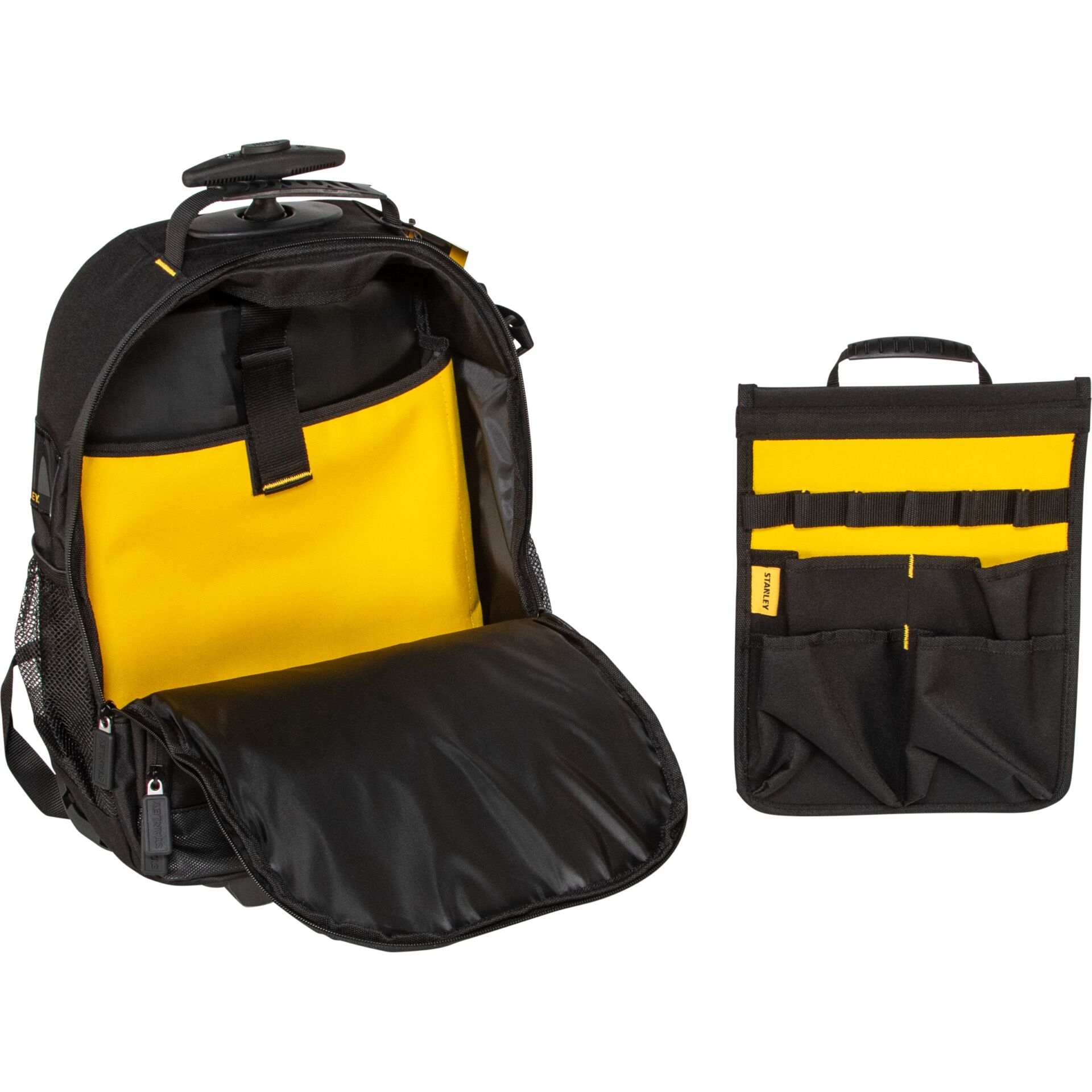 Rucksack, Schulrucksack, Gelb, Fächer, Organizer