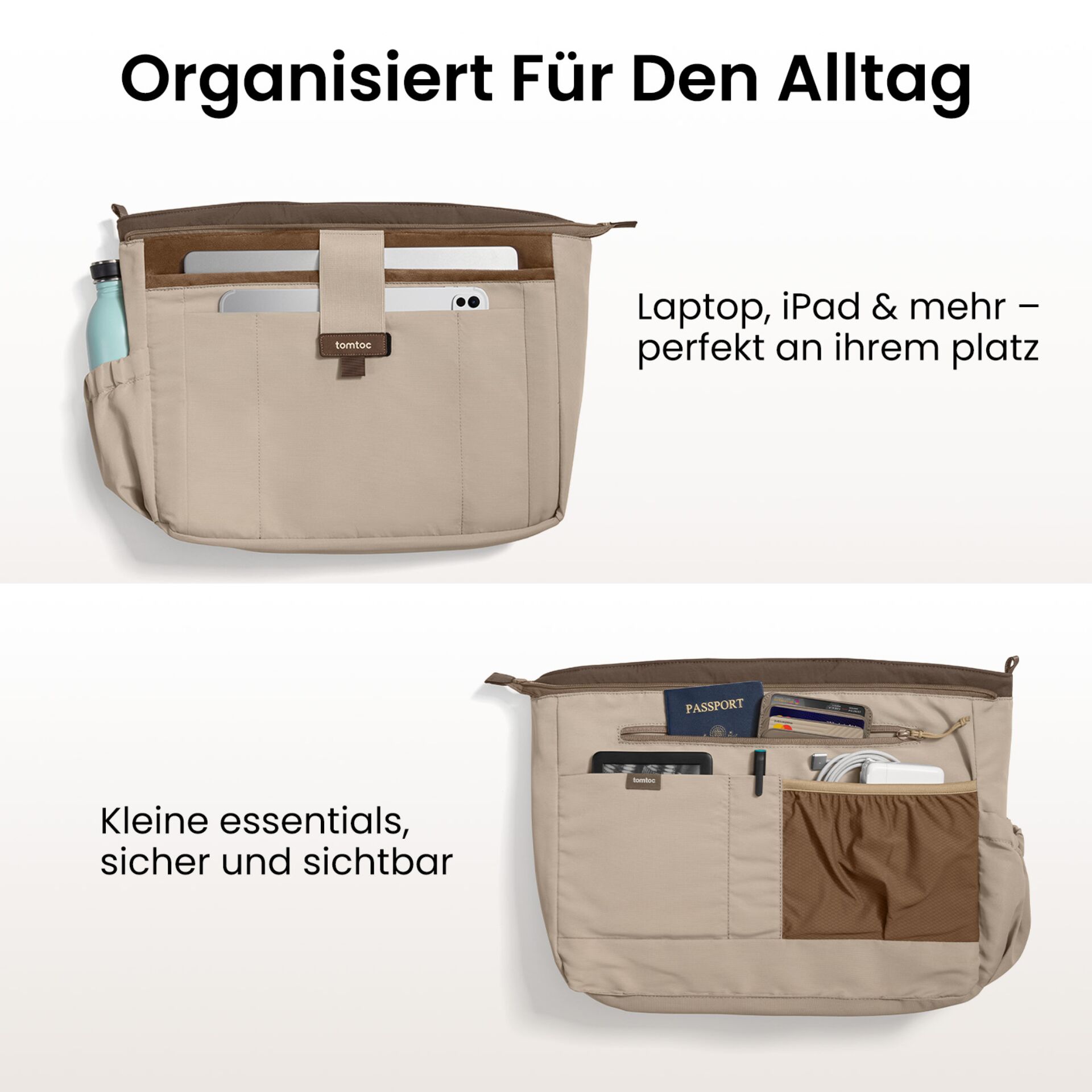 Tasche, Taschenfach, Geldbörse, neutral, Reißverschluss