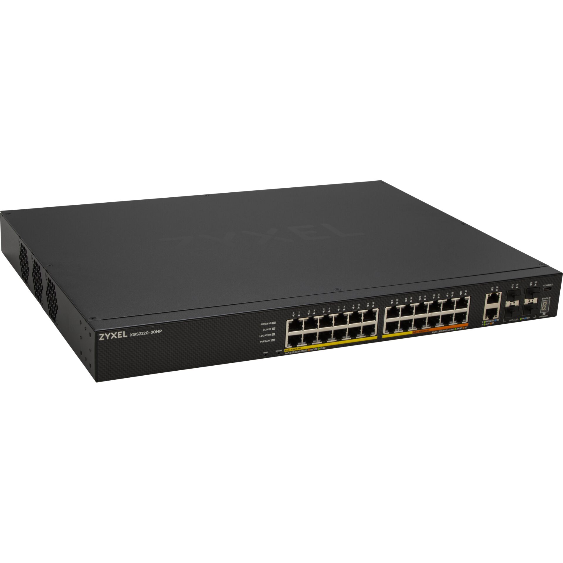 Switch, 24-Port, Ethernet, Rack-mount, PoE, Netzwerk-Switch, 24-Port, PoE, Rackmount, Zyxel