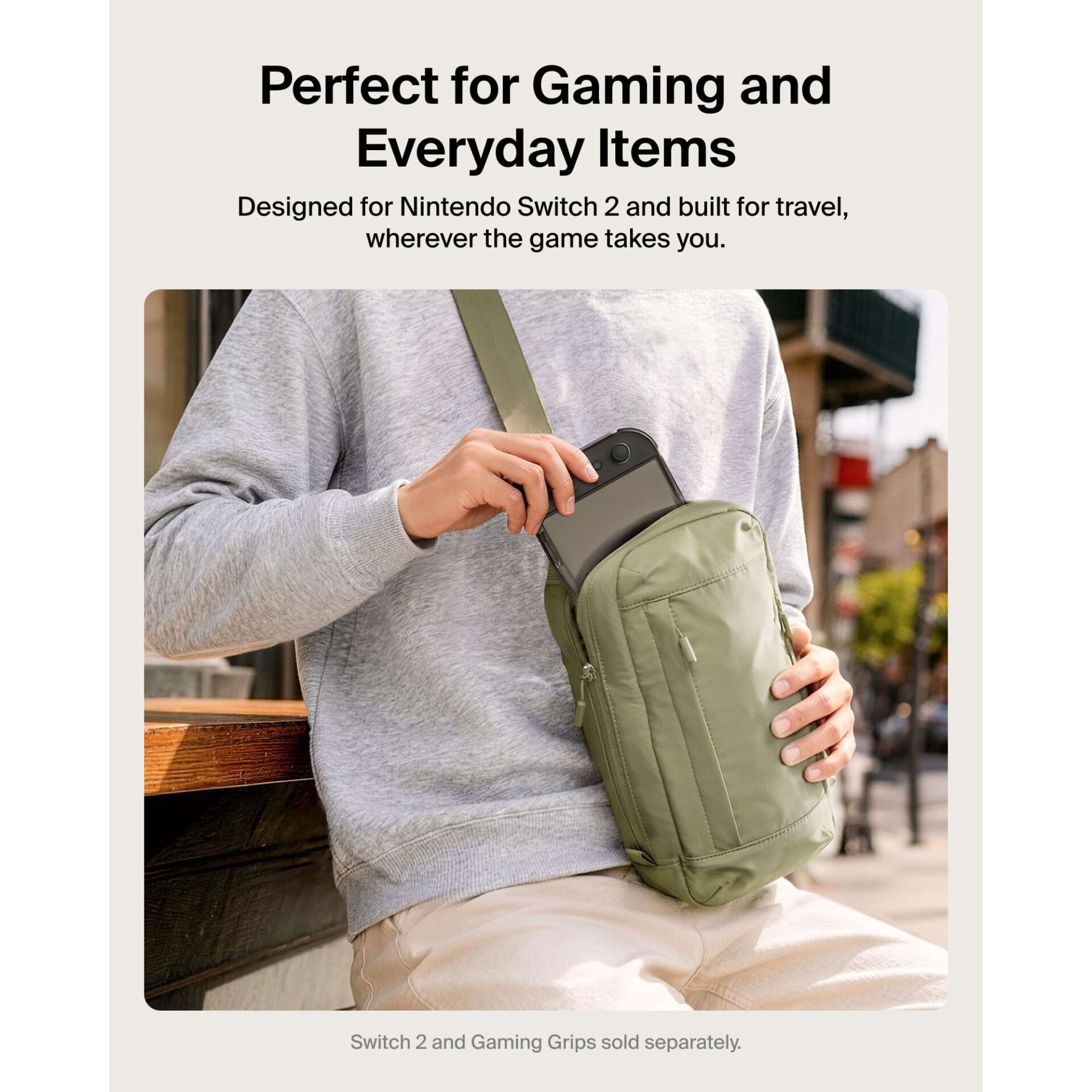 Crossbody-Tasche, schlanke Tasche, grüne Tasche, Telefonenfach, casual Tasche