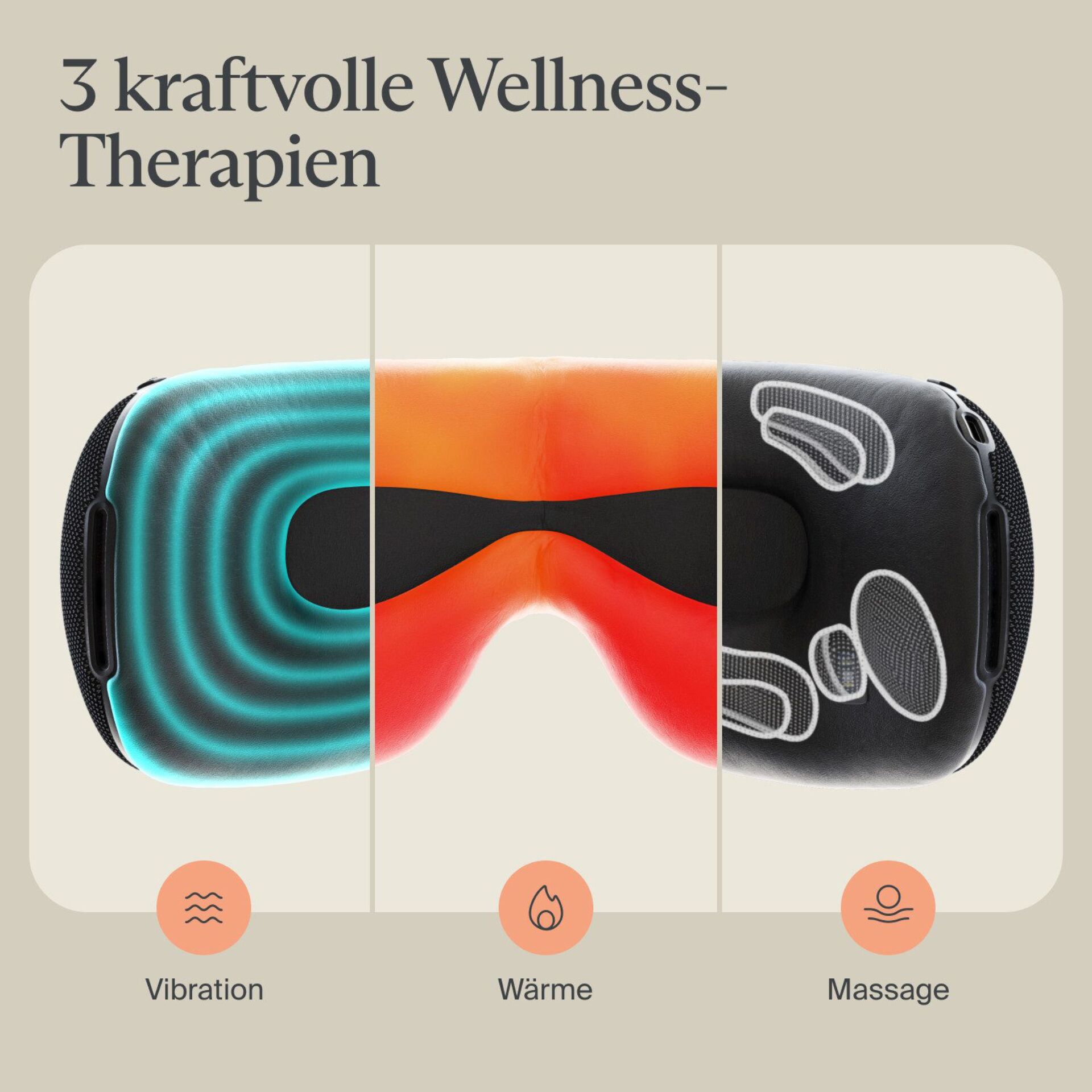 Massagegerät, Massager, Nackenmassage, Kopfmassage, Wellnessgerät