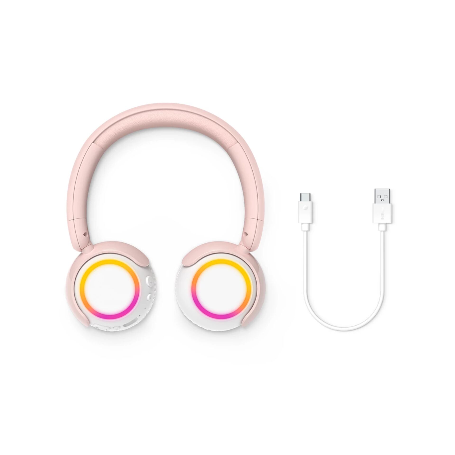 kopfhörer, over-ear, rosa, RGB, kabelgebunden