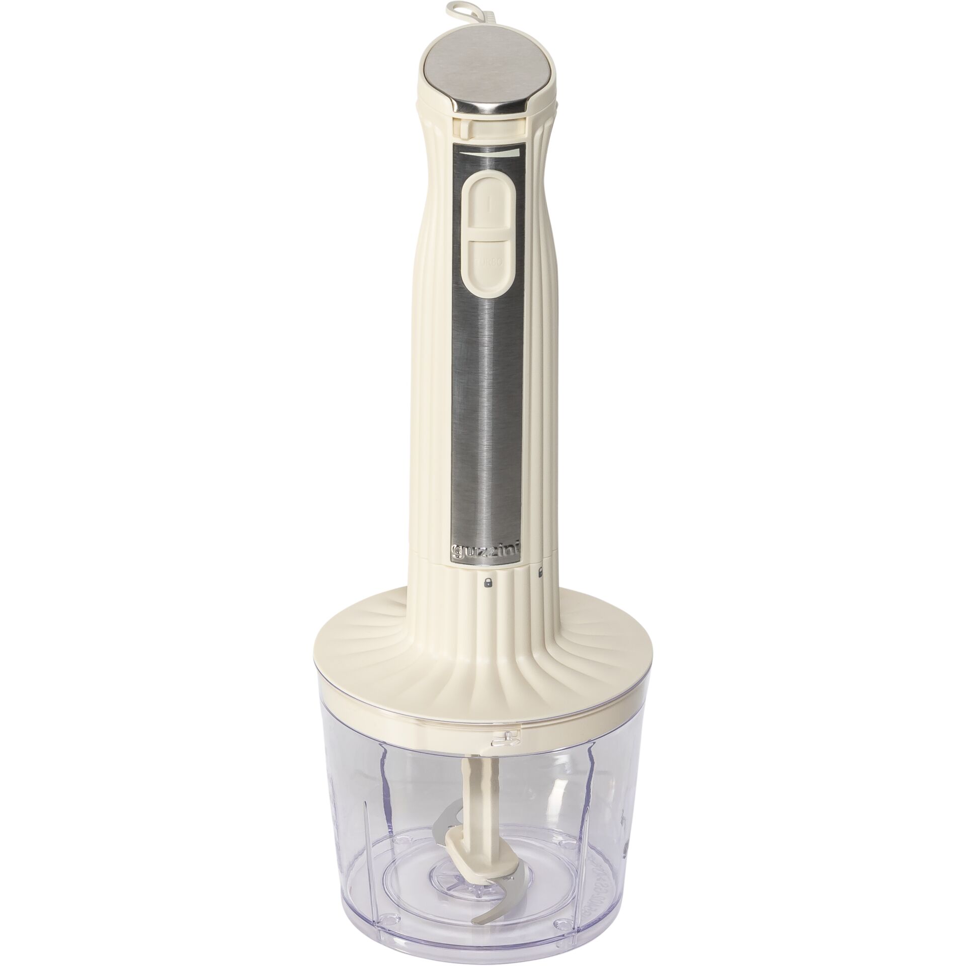 Küchengerät, Stabmixer, Stabmixer beige, Beige, Transparenter Behälter