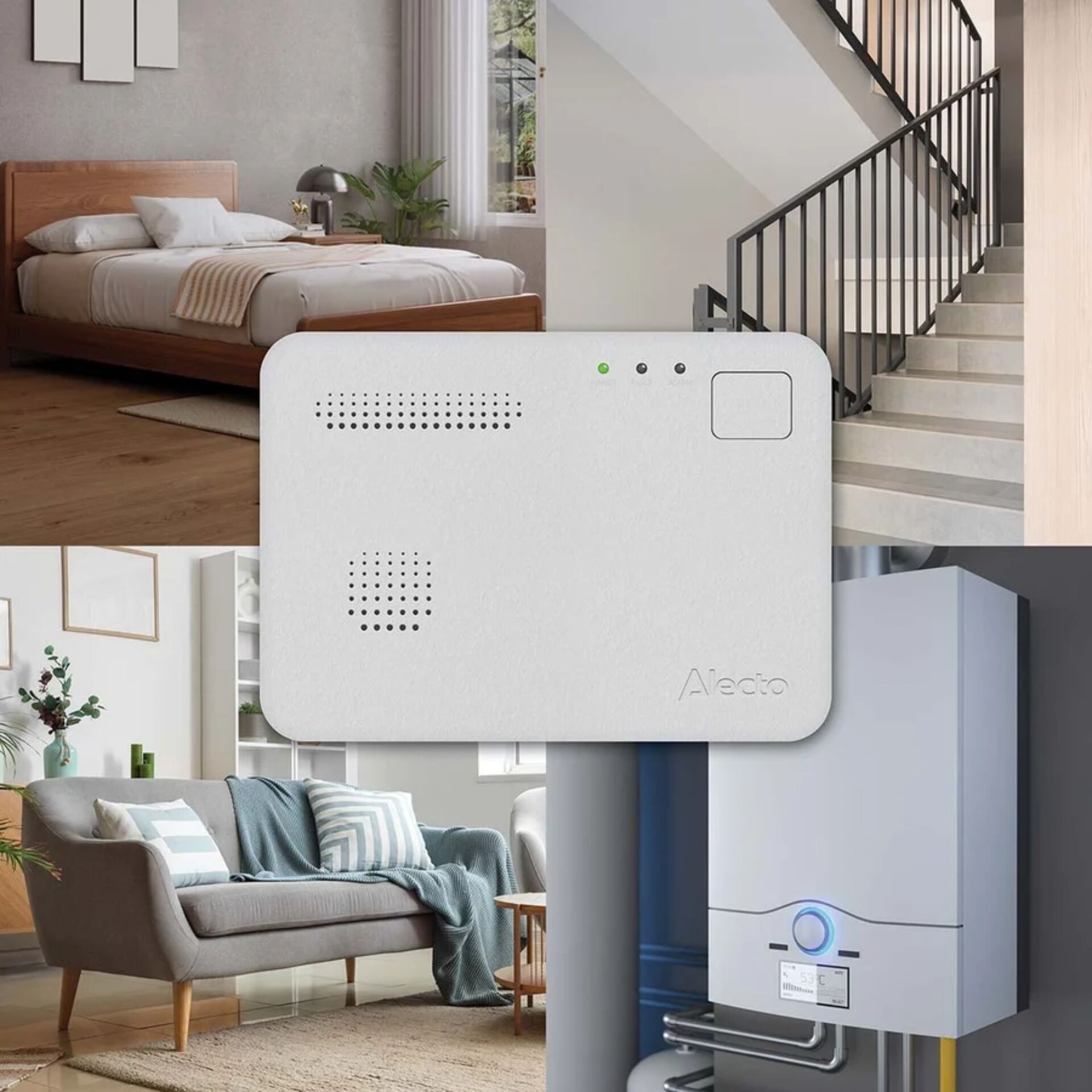 smarthome, schlafzimmer, luftreiniger-ähnlich, heizungsanlage, wifi-hardware