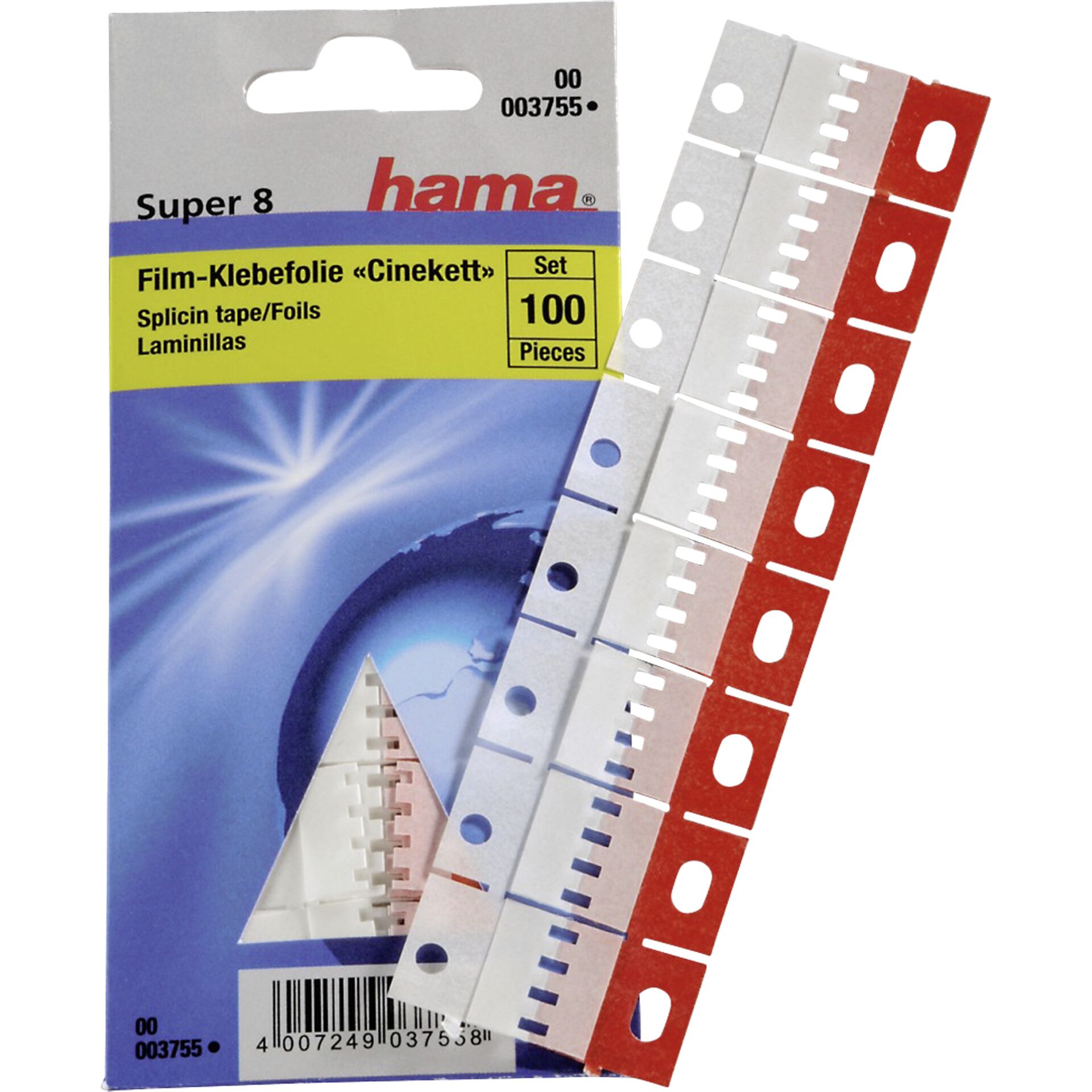 Hama Klebefolie Cinekett S 8  100 Stk.                    3755