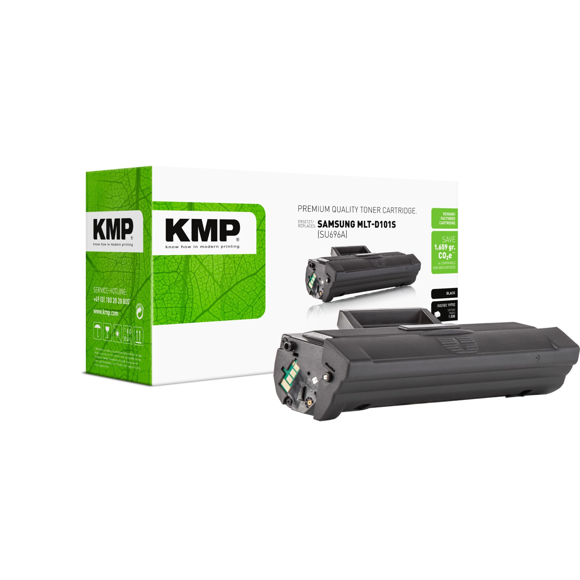 Adapter, Elektronik, Tonerpatrone, Druckerpatrone, KMP, Schwarz, Toner MLT-D101S