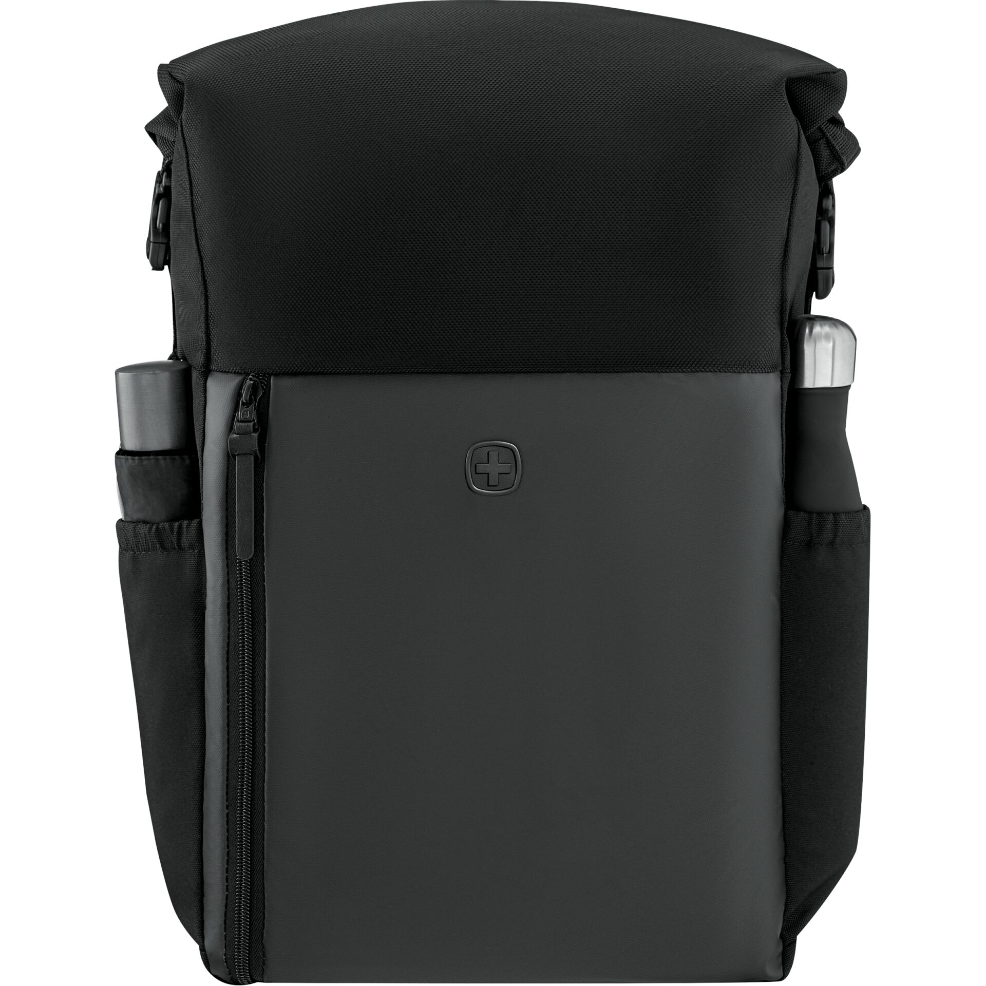 Rucksack, Tasche, Wasserabweisend, Schwarz, Seitentaschen