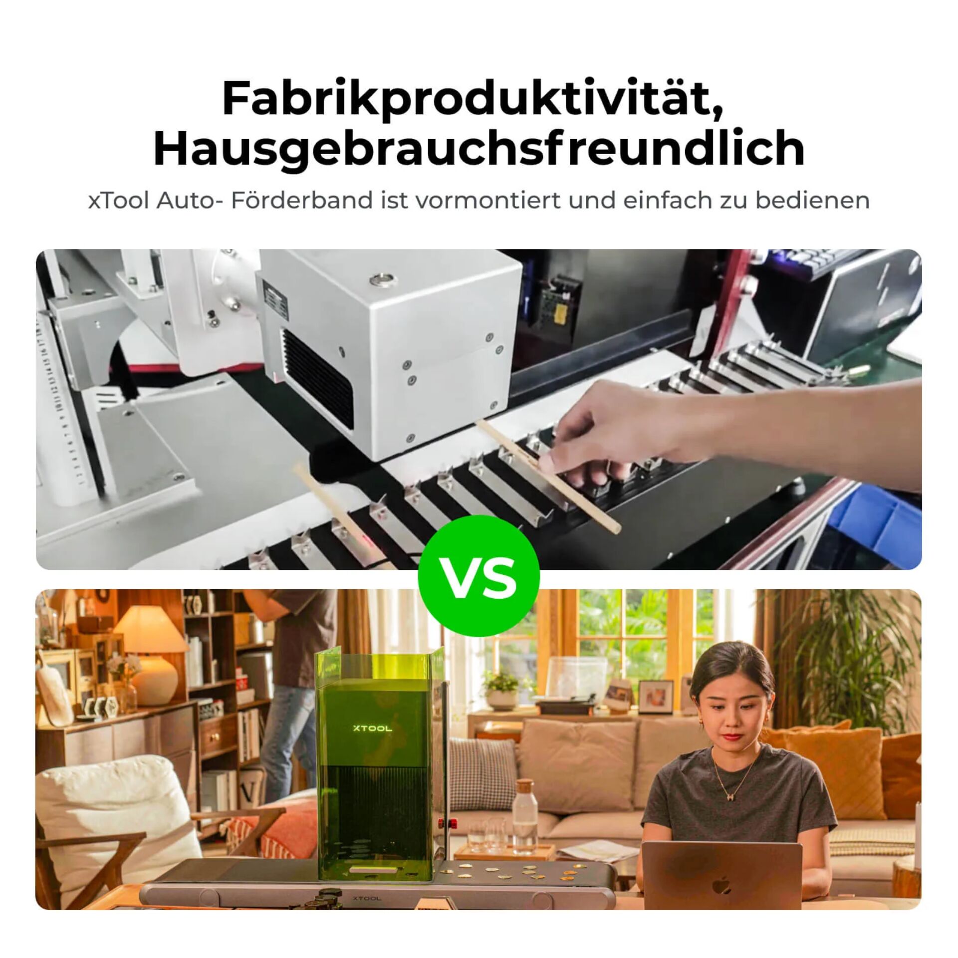 Automatisches Förderband, Werkzeugmaschine, Industriegericht, Xtool Auto-Förderband, Fabriksgeräte