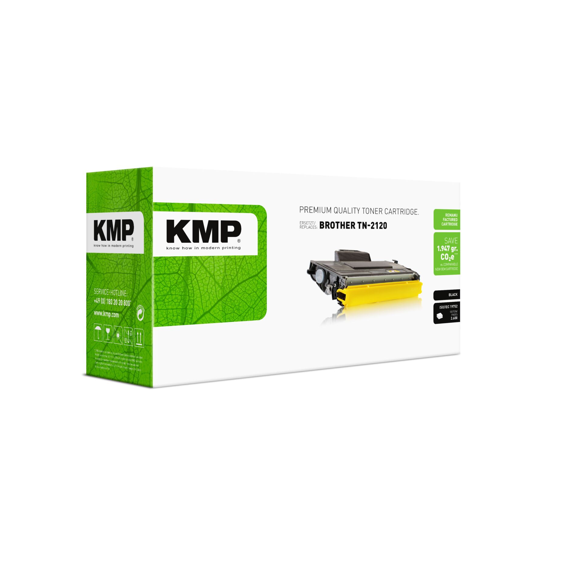 Adapter, Werbung, Plakat, Computerausrüstung, Visitenkarte, Tonerpatrone, KMP, Schwarz, Tonerkassette, Brother TN-2120