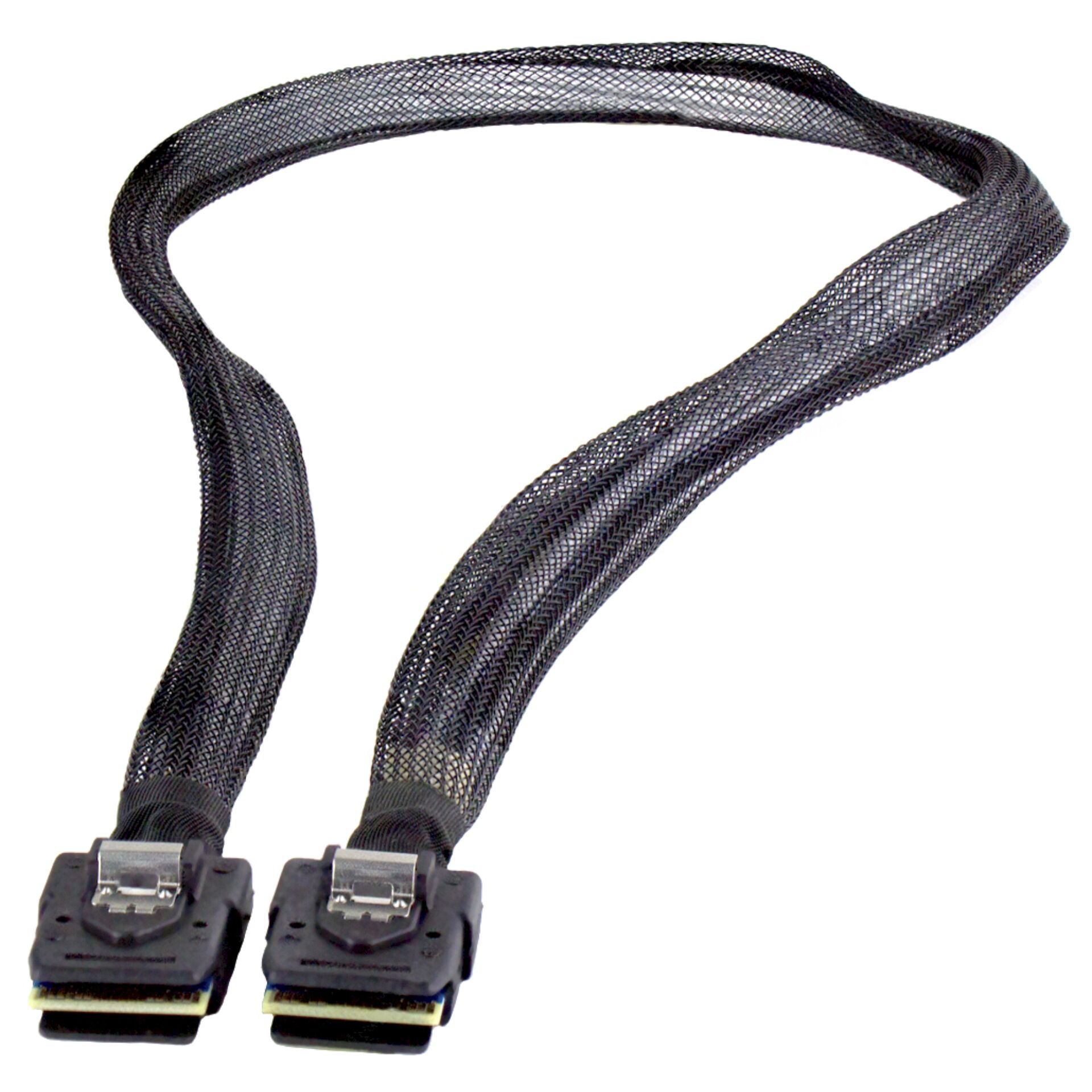 SATA-Stromkabel, Kabelbaugruppe, Dual SATA, Mesh-Sleeve, 2x SATA