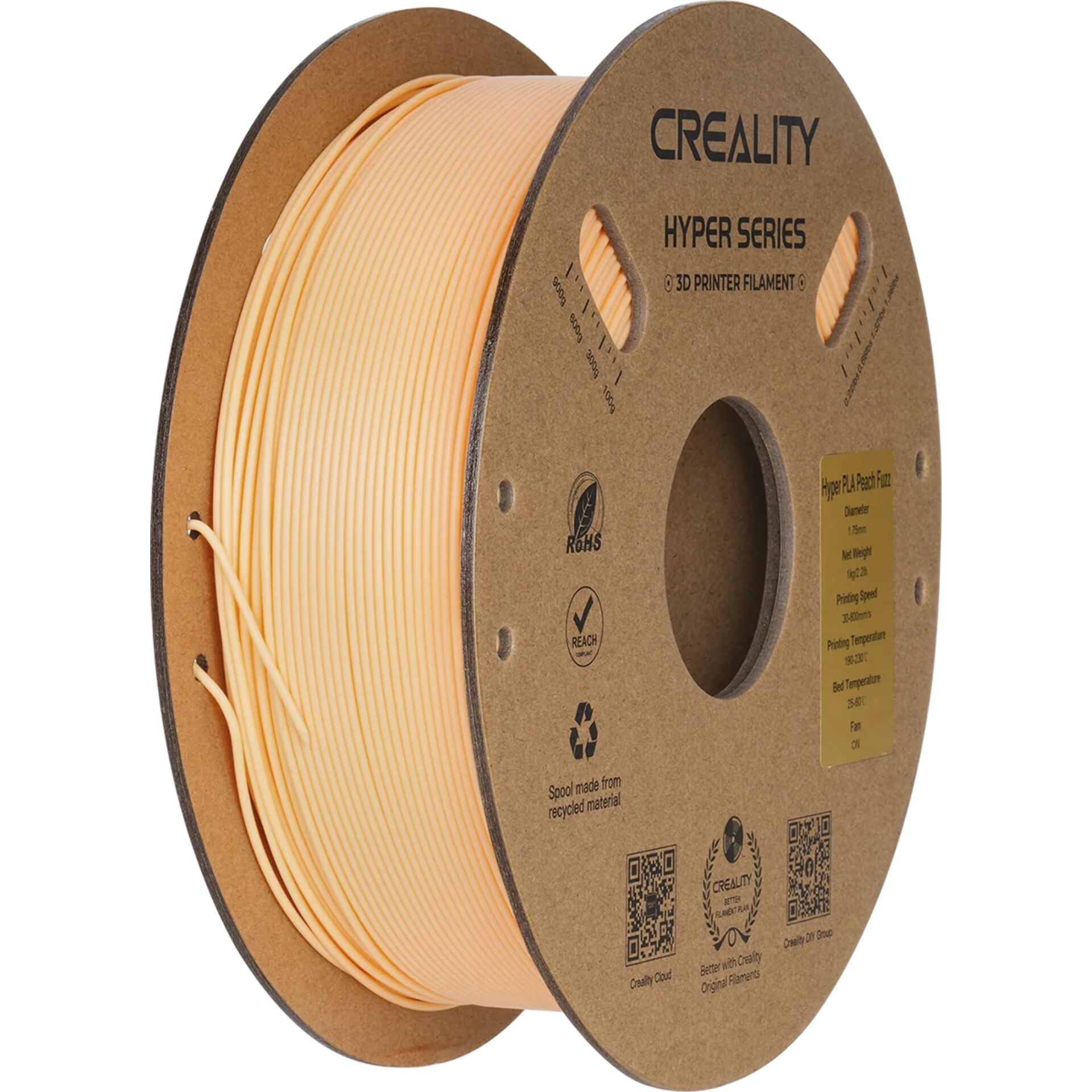 Creality Filament Hyper PLA  Peach Fuzz 1kg
