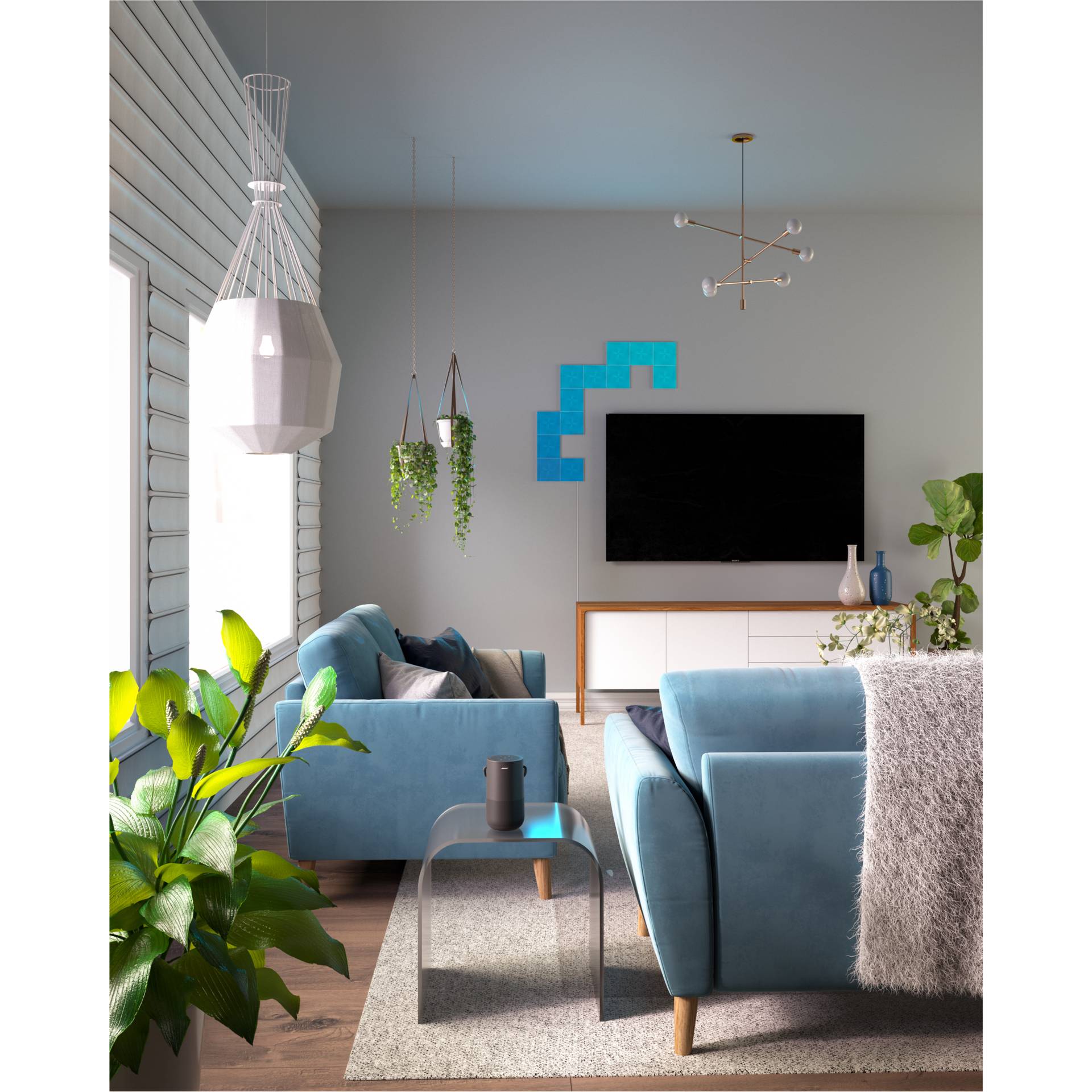 Innenarchitektur, Inneneinrichtung, Mobiliar, Wohnzimmer, Pflanze