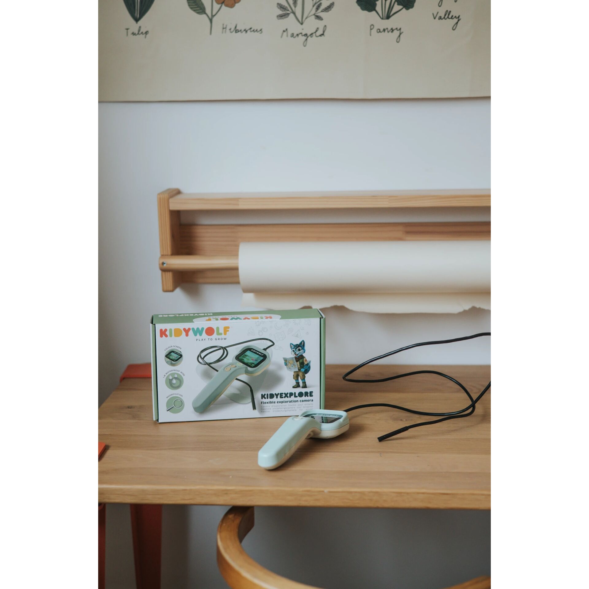 Kinderkamera, Kid Explorer, Weißer Fernbedienung, Plastikgerät, Verpackte Spielzeug