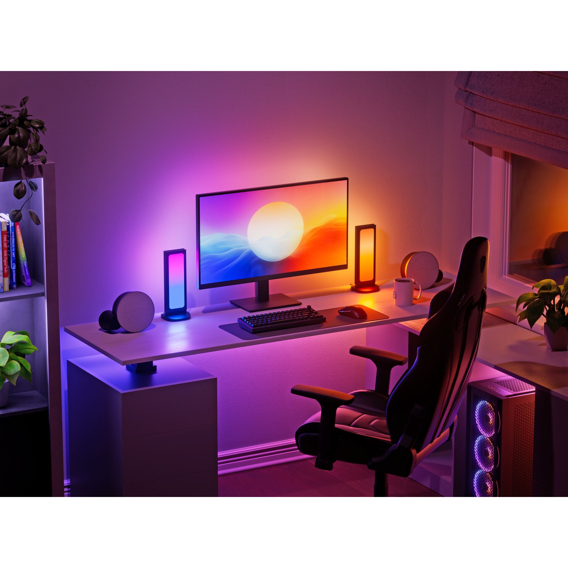 Tabelle, Schreibtisch, Bildschirm, Überwachen, Computer