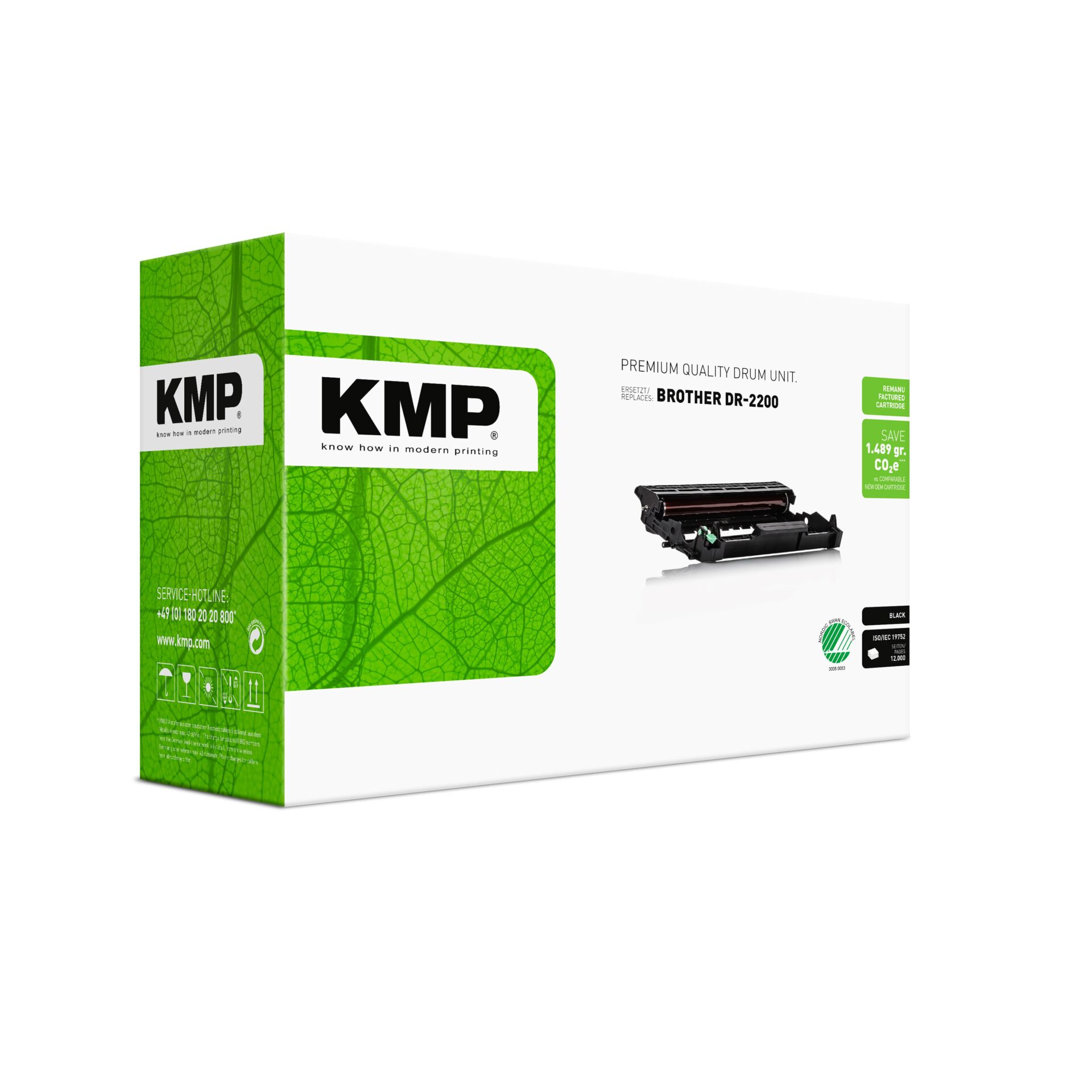 Werbung, Plakat, Computerausrüstung, Visitenkarte,  drum unit,  Toner Cartridge,  Schwarz,  Brother DR-2200,  Kartonbox