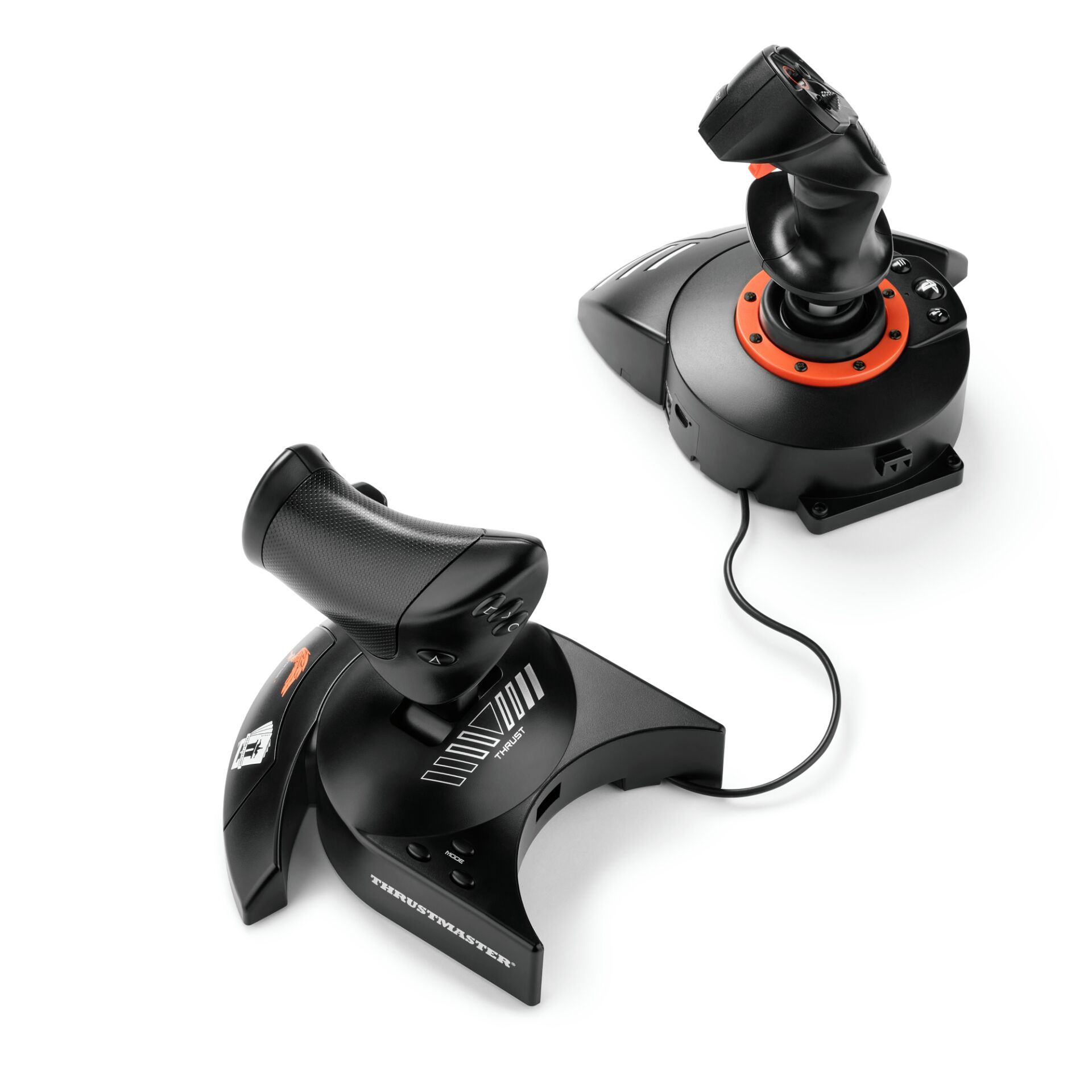 Joystick, Throttle, Flight stick, Schwarz, USB kabelgebunden