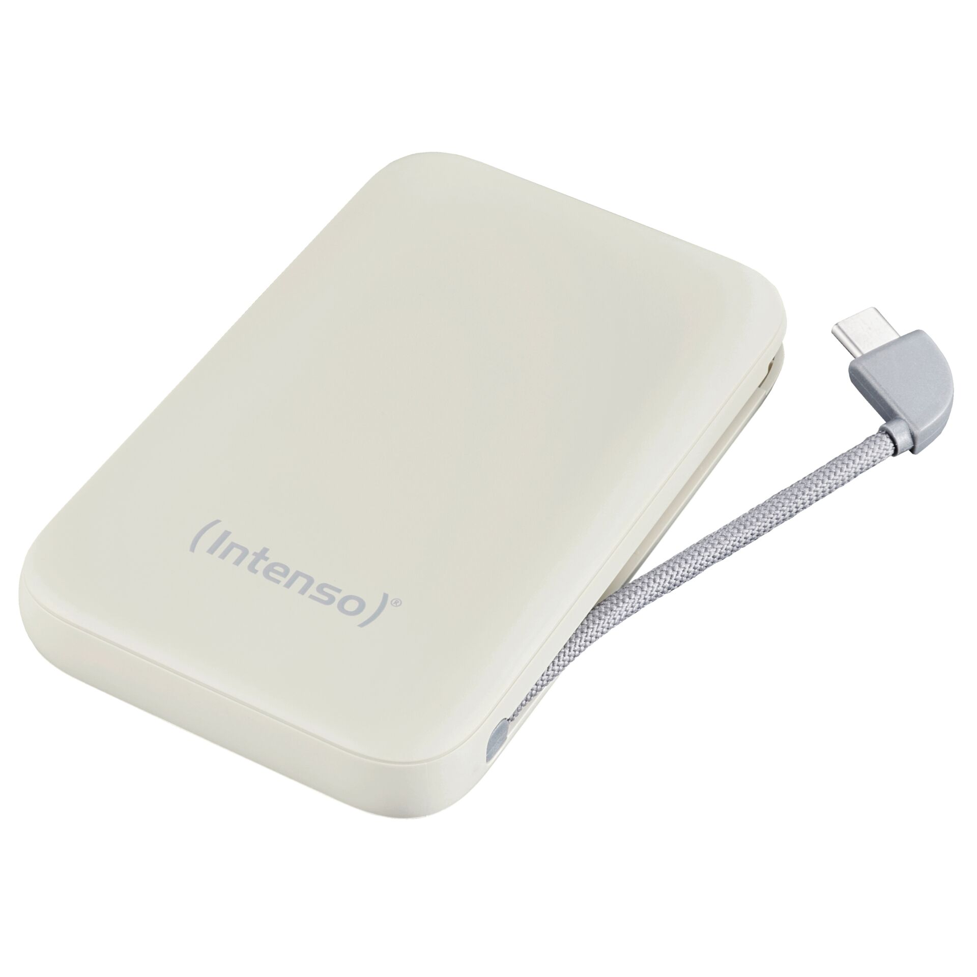 Intenso Powerb. S10000  10000mAh  integr.USB-C Kabel,beige 7333031