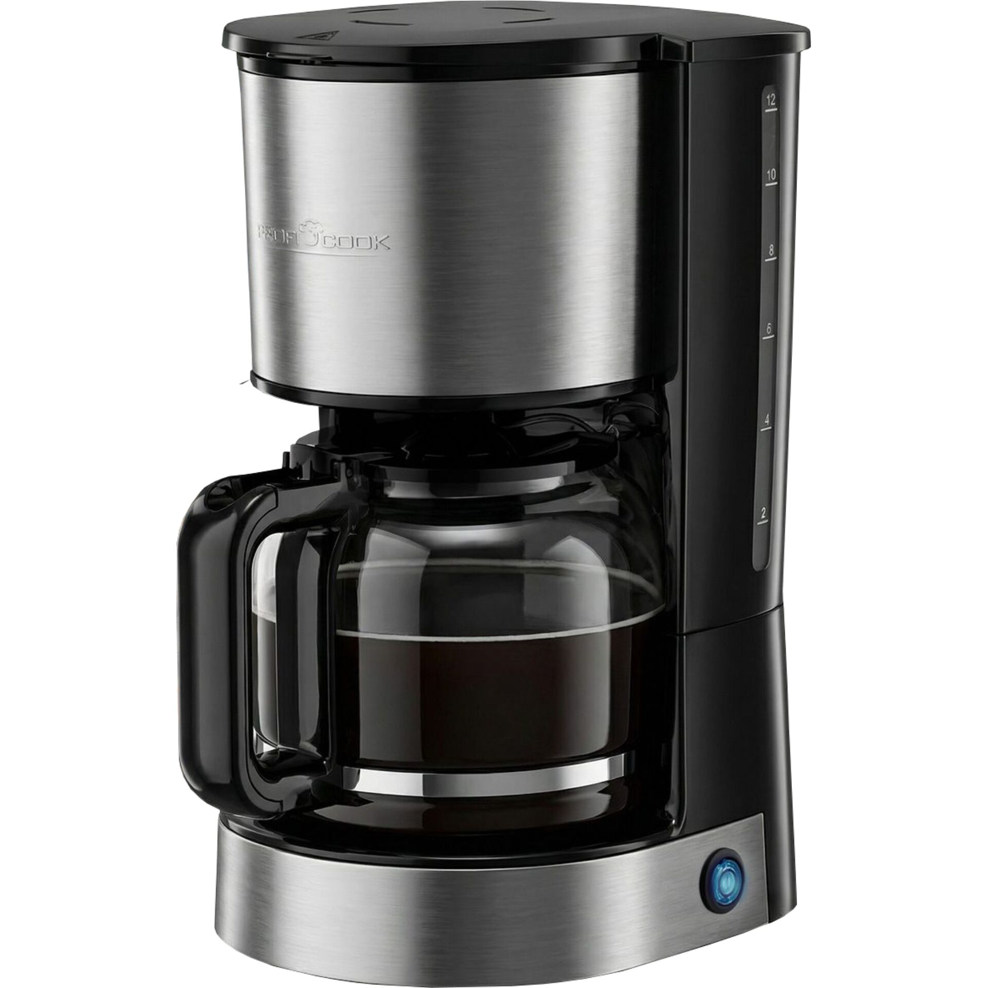 Kaffeemaschine, Filterkaffeemaschine, Brühtemperatur, Edelstahl, Glaskanne