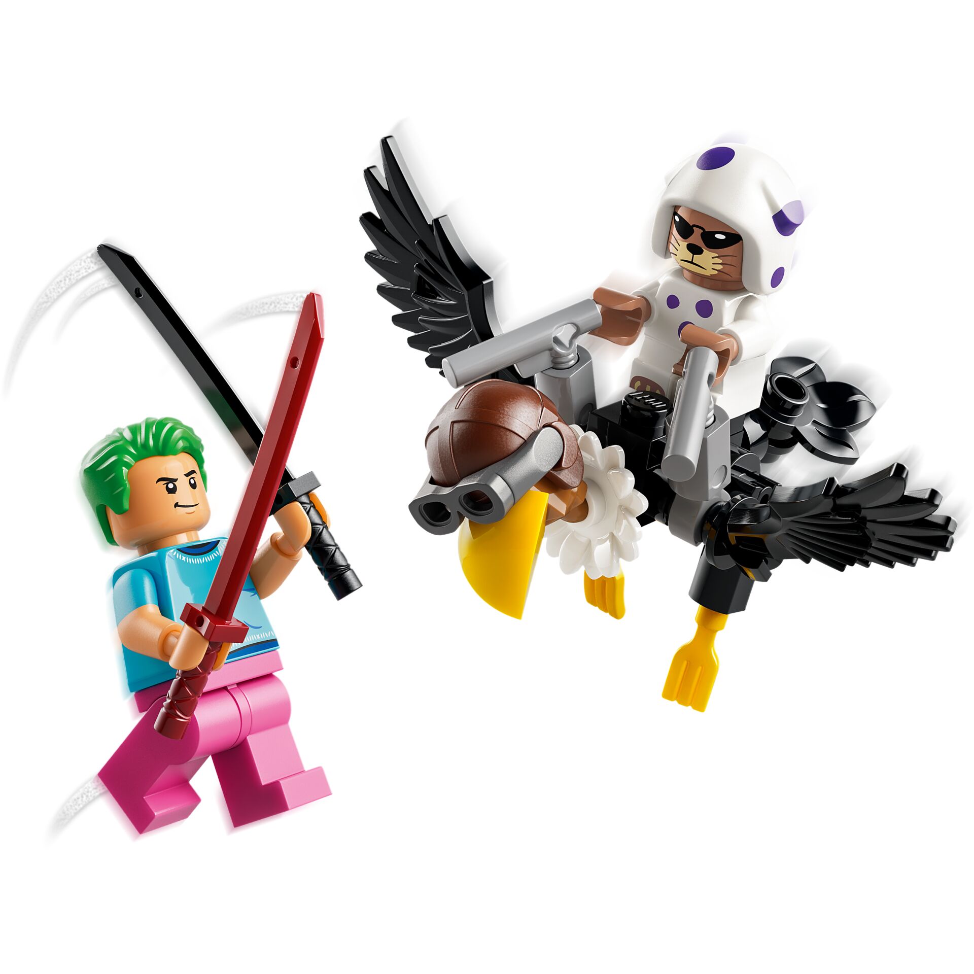 lego, minifigure, dragon, fighter, horse