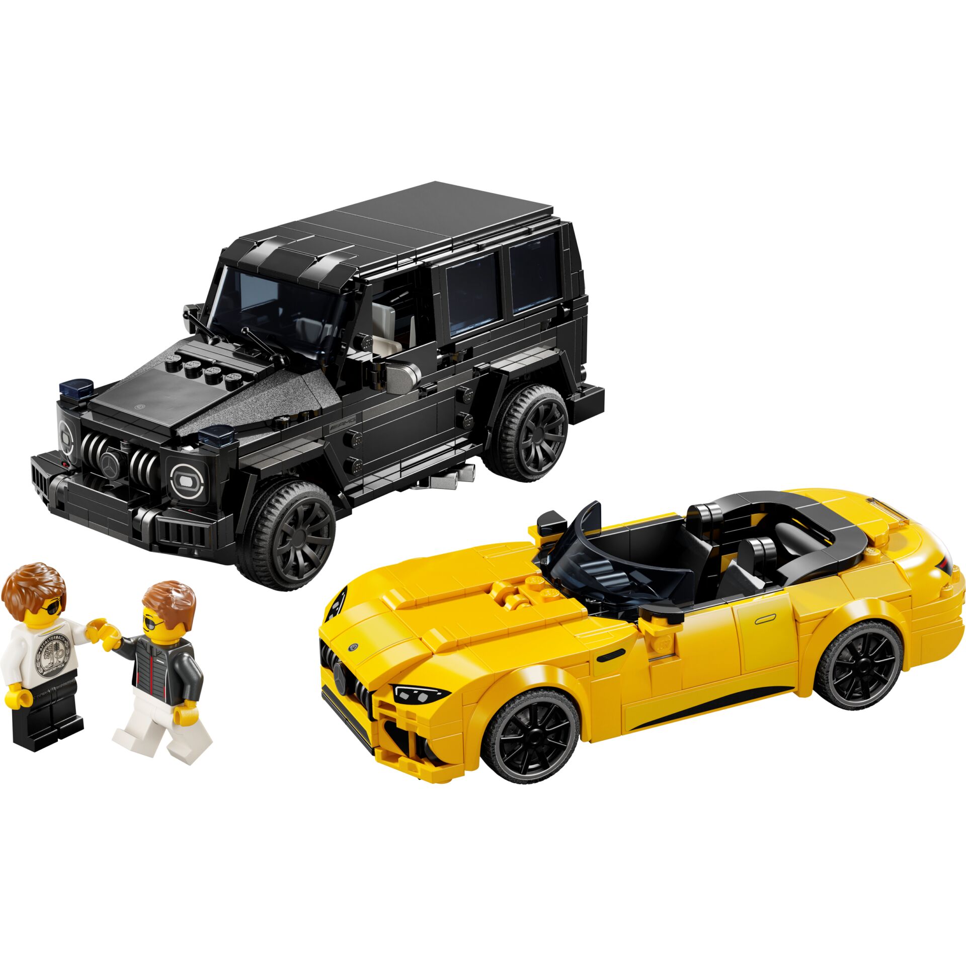Lego Set, Sportwagen, Cabrio, gelb, Minifiguren