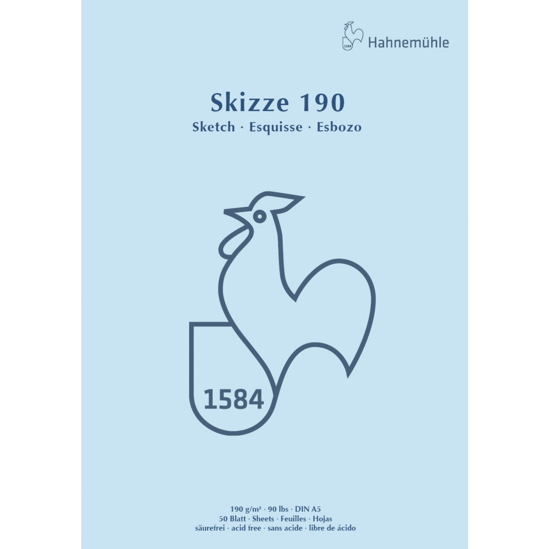Hahnemühle Skizzenblock A 5  50 Blatt 190 g kopfgeleimt