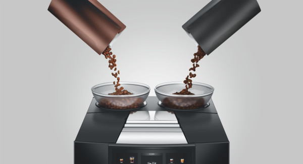 Kaffeemaschine, Durchlaufkessel, Filtrobin, Kaffebohnen, Filterkaffee