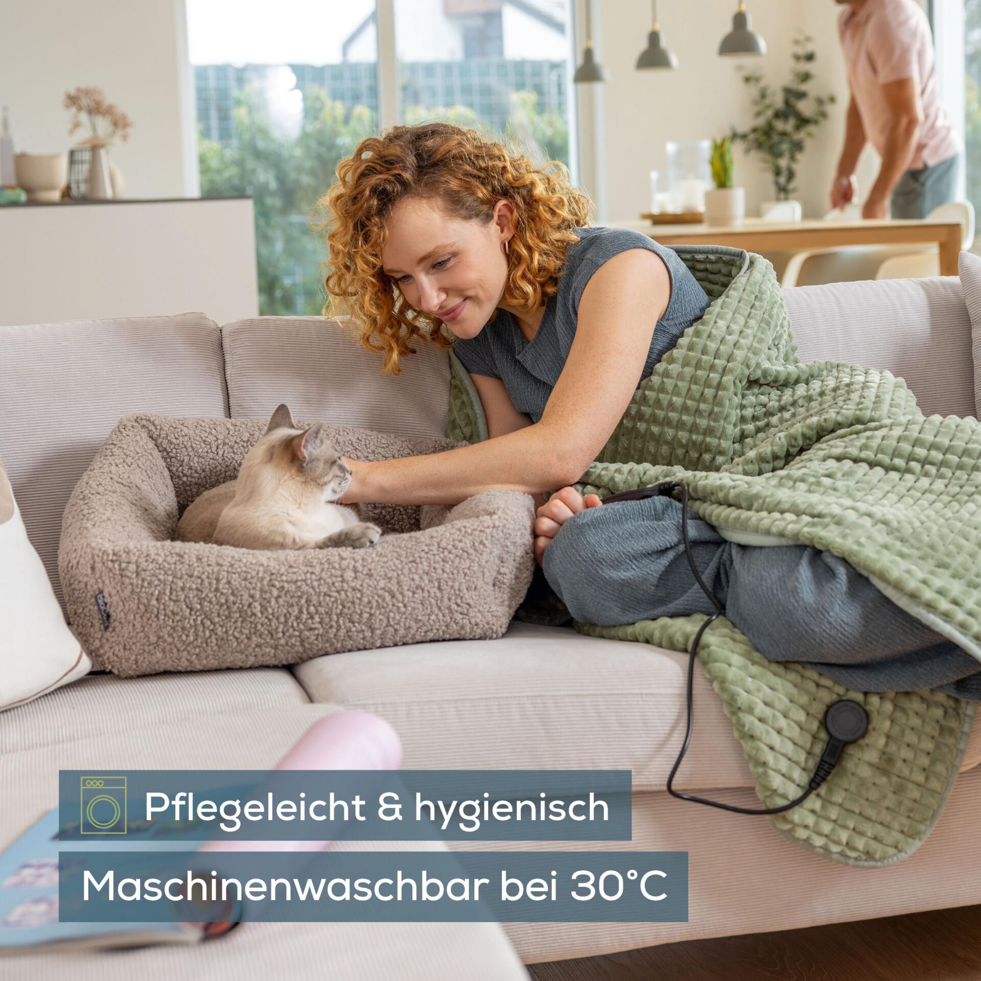 Hundebett, Katzenbett, Kuscheldecke, Haustierpflege, Waschbar 30°C