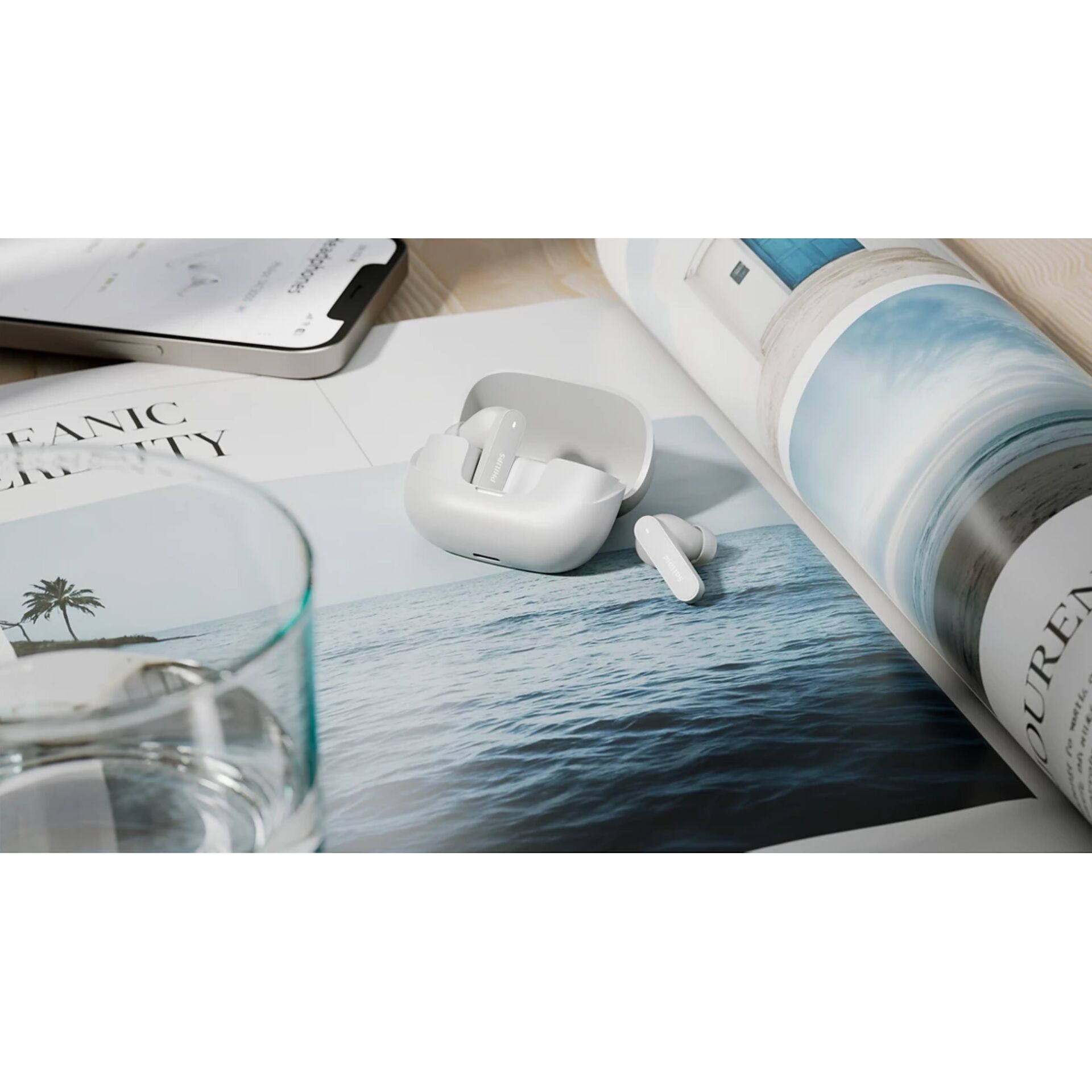 Kopfhörer, In-Ear, Bluetooth, Ladecase, White