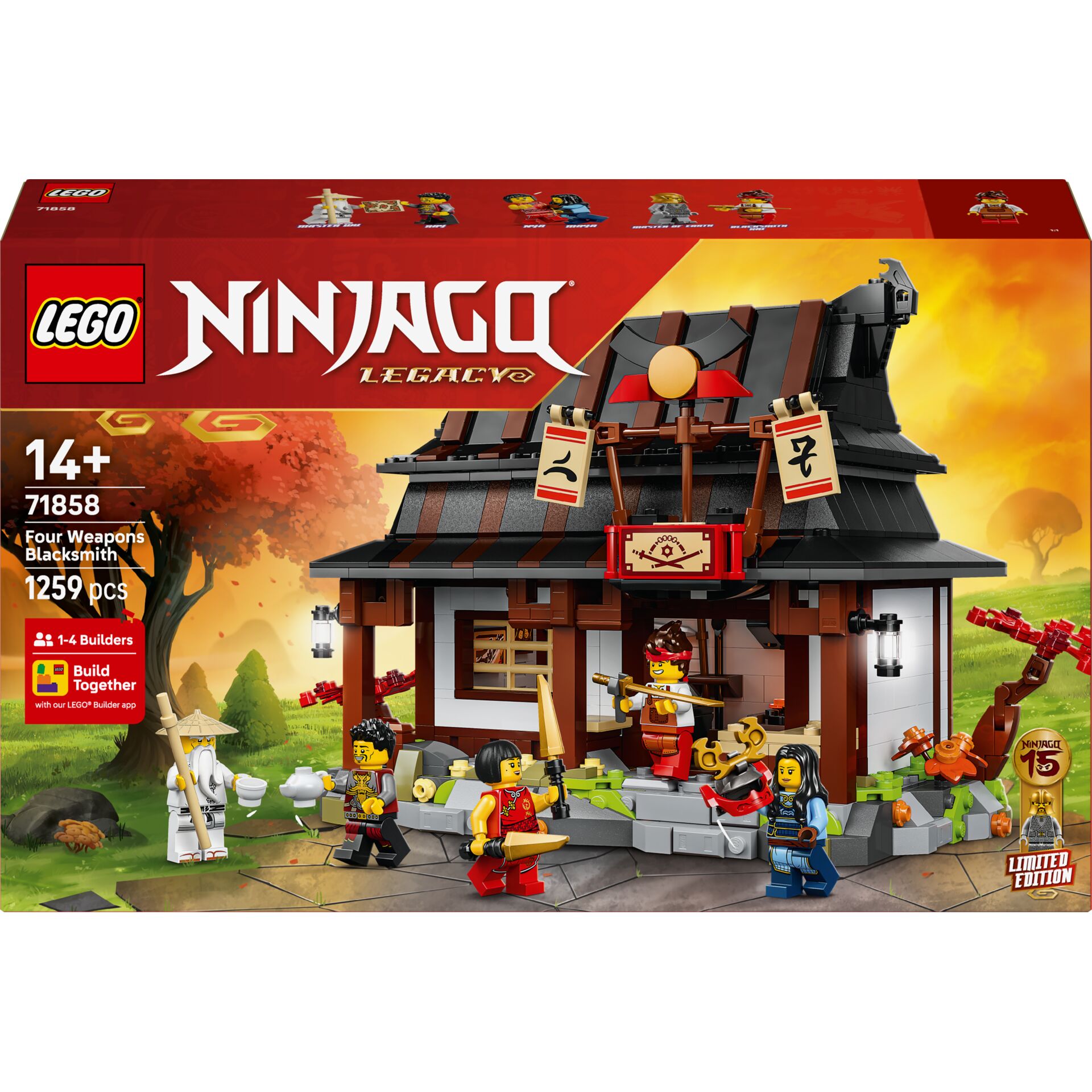 LEGO NINJAGO 71858 15-jähriges  Jubiläum d. Vier-Waffen-Schmiede
