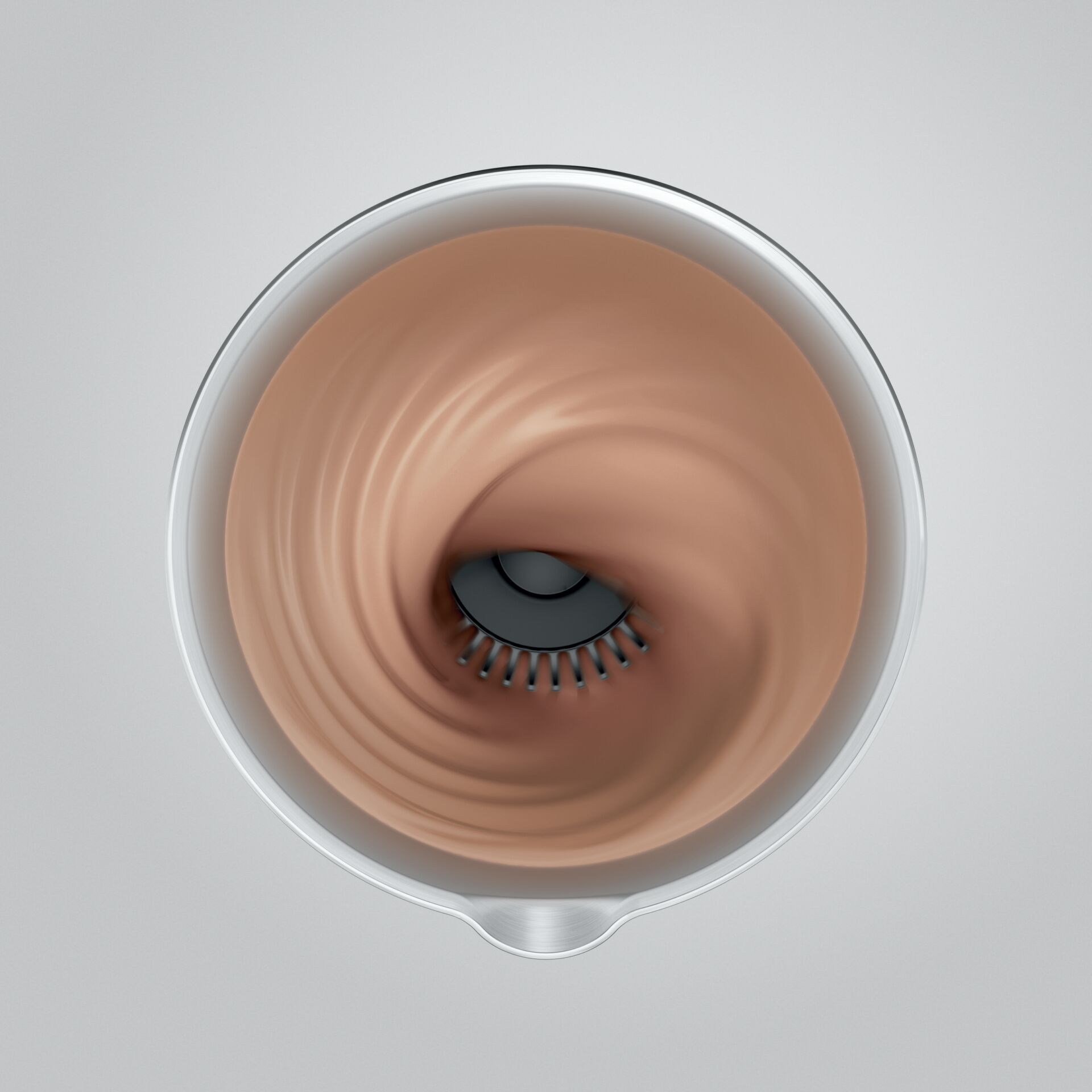 Kaffeetasse, Becher, Innenseite, Stahlrand, Rundformen