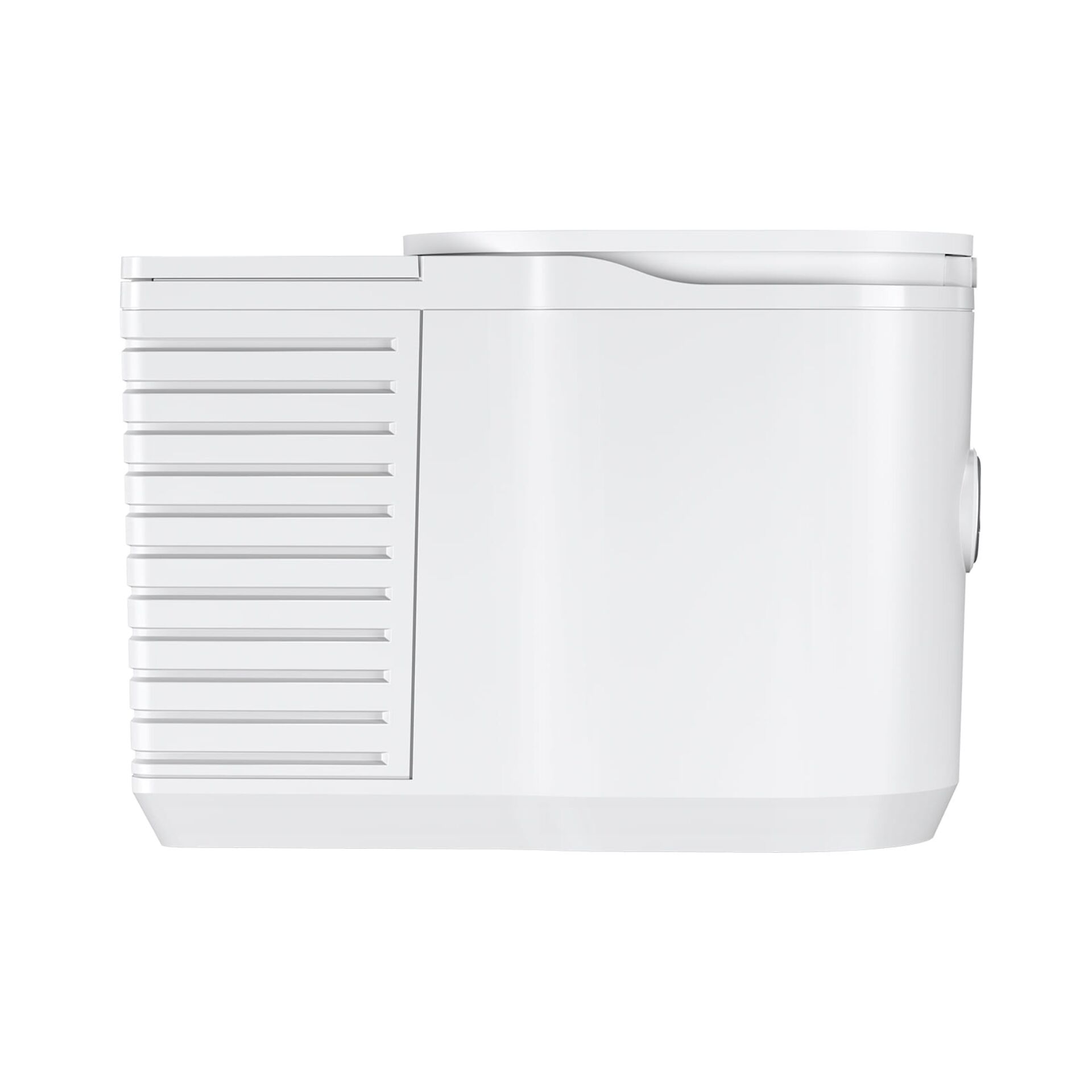 Toaster, Weiß, Seitliche Lüftungsschlitze, Kompakteingabegerät, Küchenzubehör