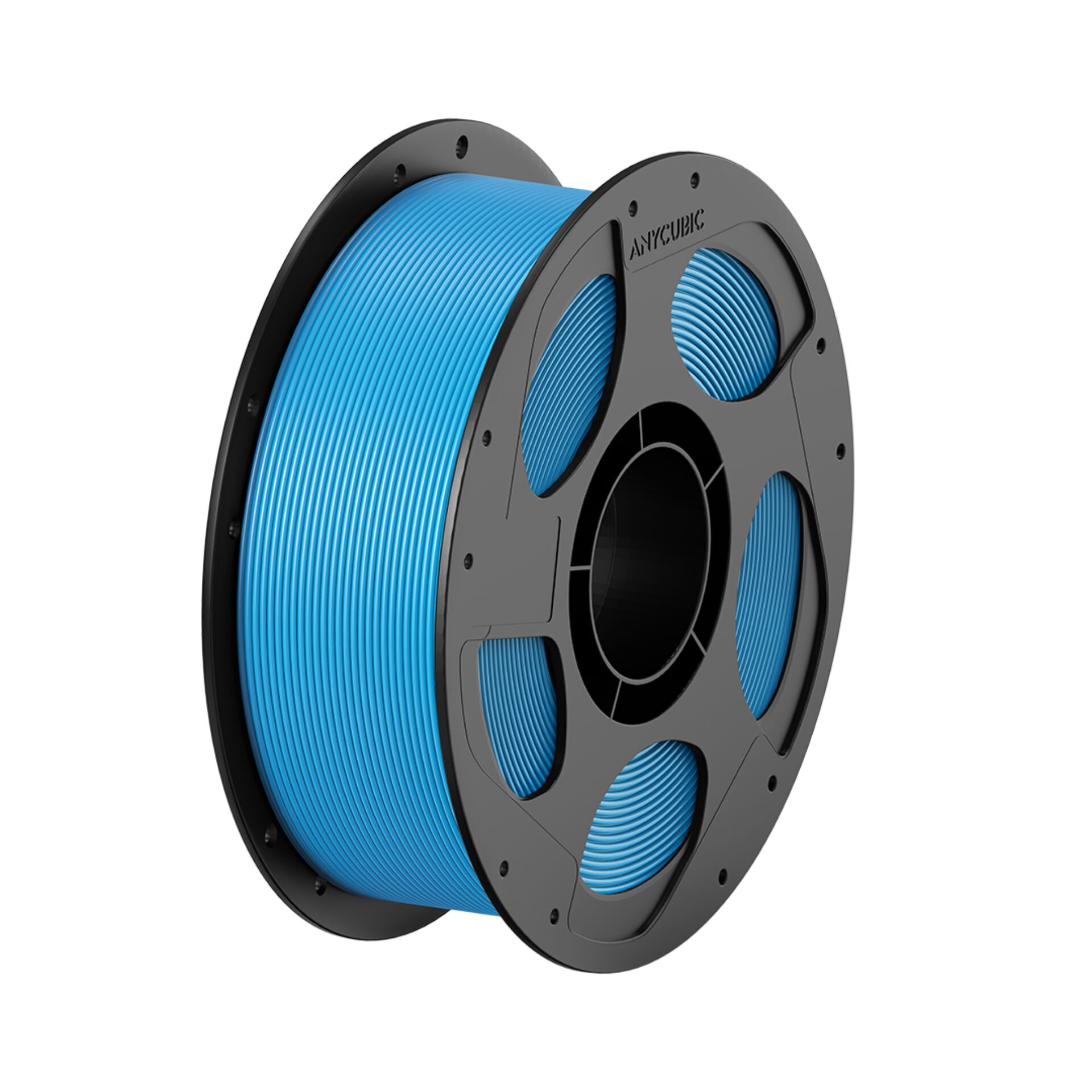 3D-Dilament, PLA-Filament, blaues Filament, Spule, Filamentrolle