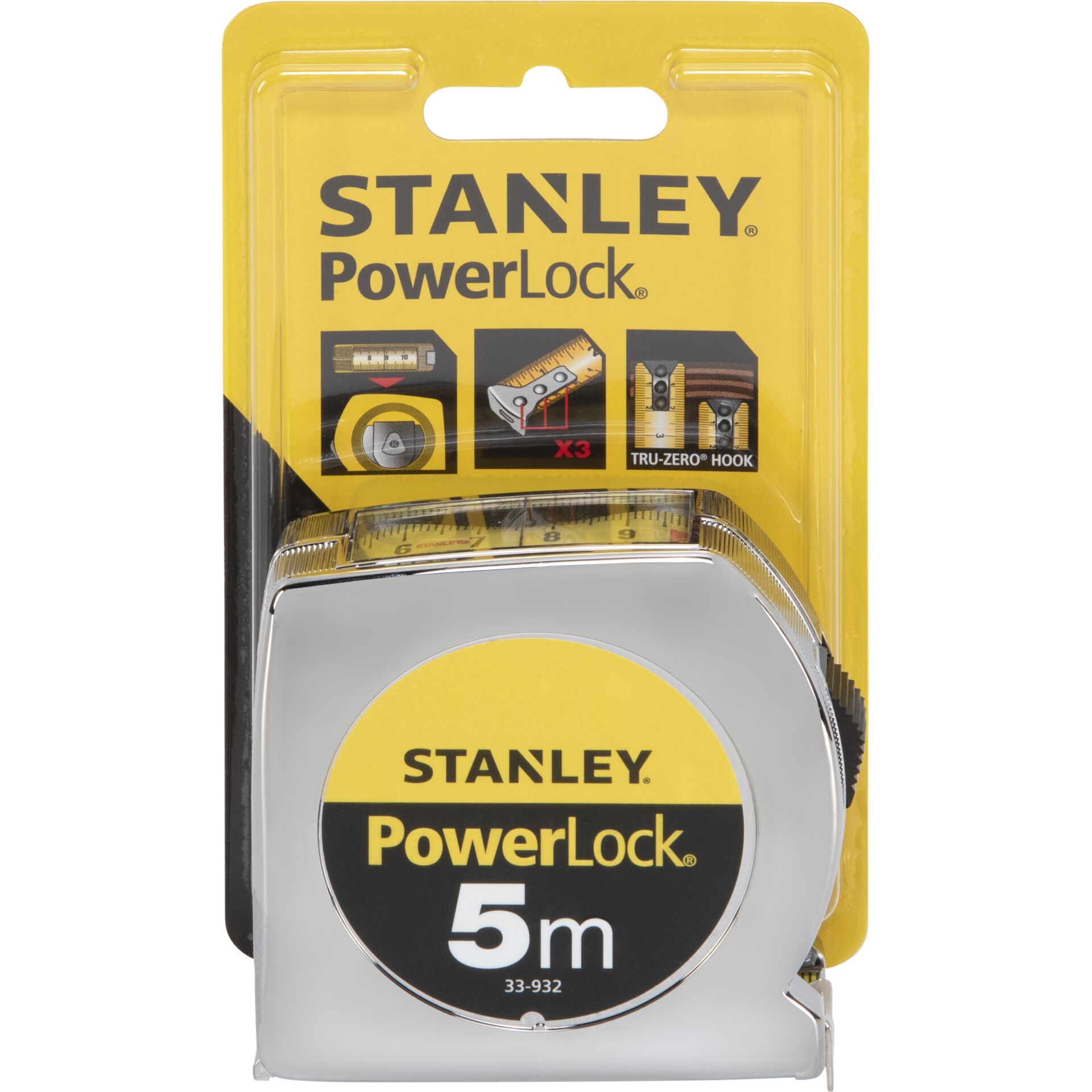 Stanley Bandmaß Powerlock, 5m  19mm