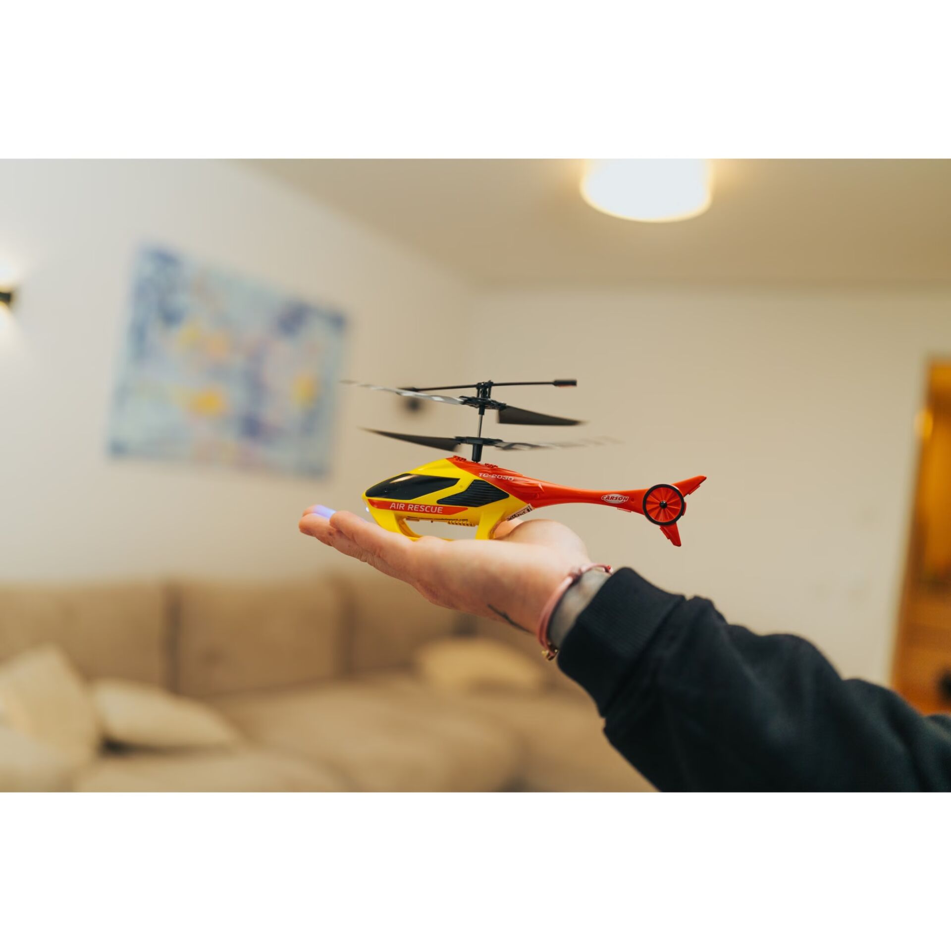 Ferngesenkopter, Helikopter, Spielzeug, RotGelb, Schwarz