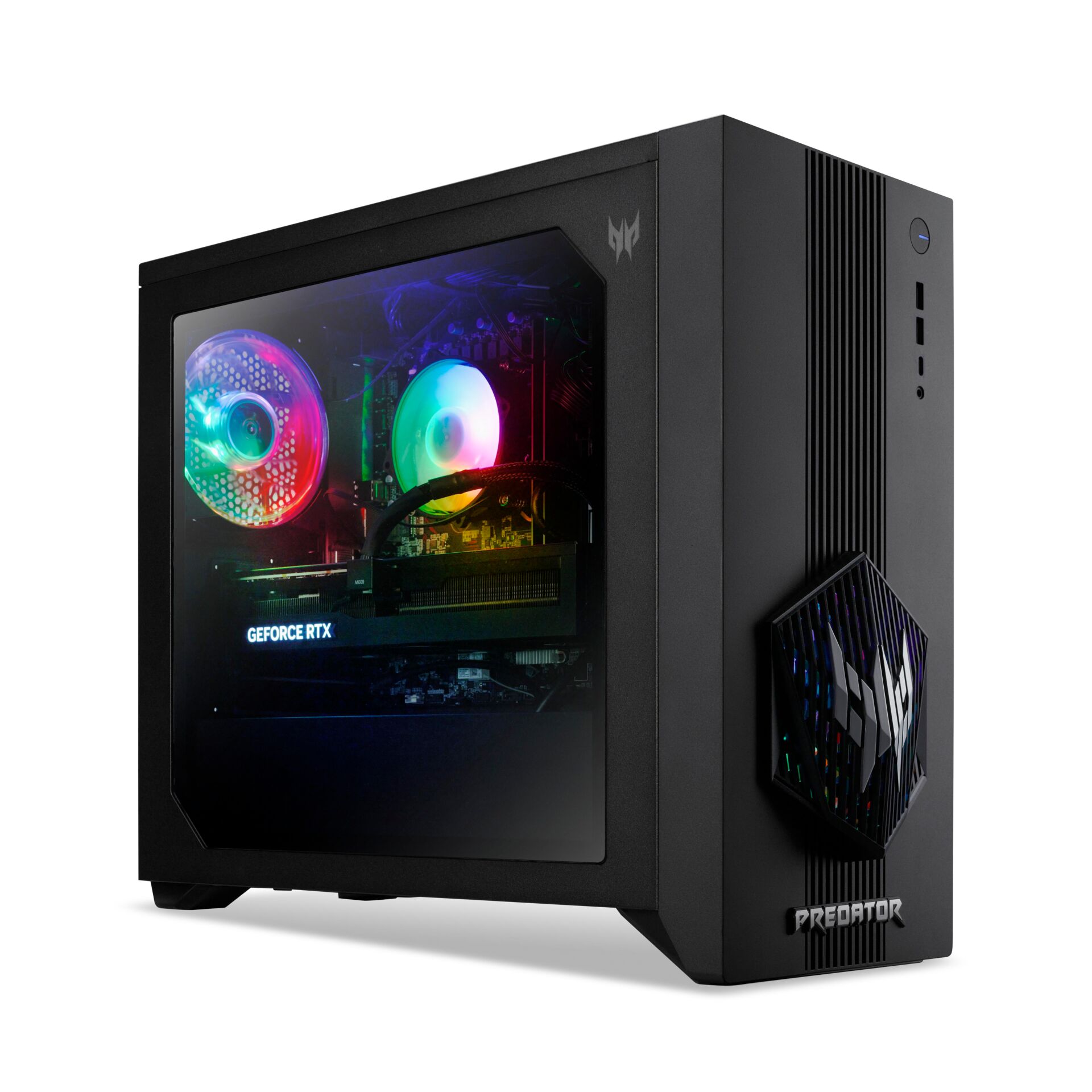 gaming PC, RGB fans, Mid-Tower, Glas-Seitenfenster, GeForce RTX